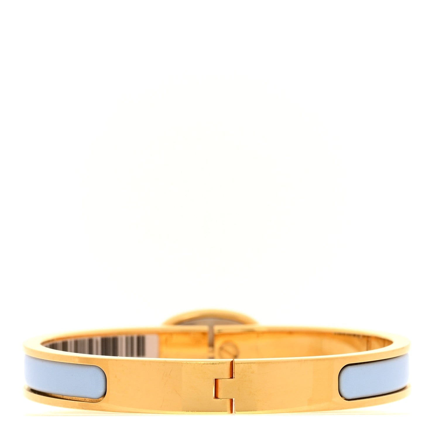 Hermes Enamel Mini Clic Chaine d'Ancre Bracelet PM Bleu Ciel