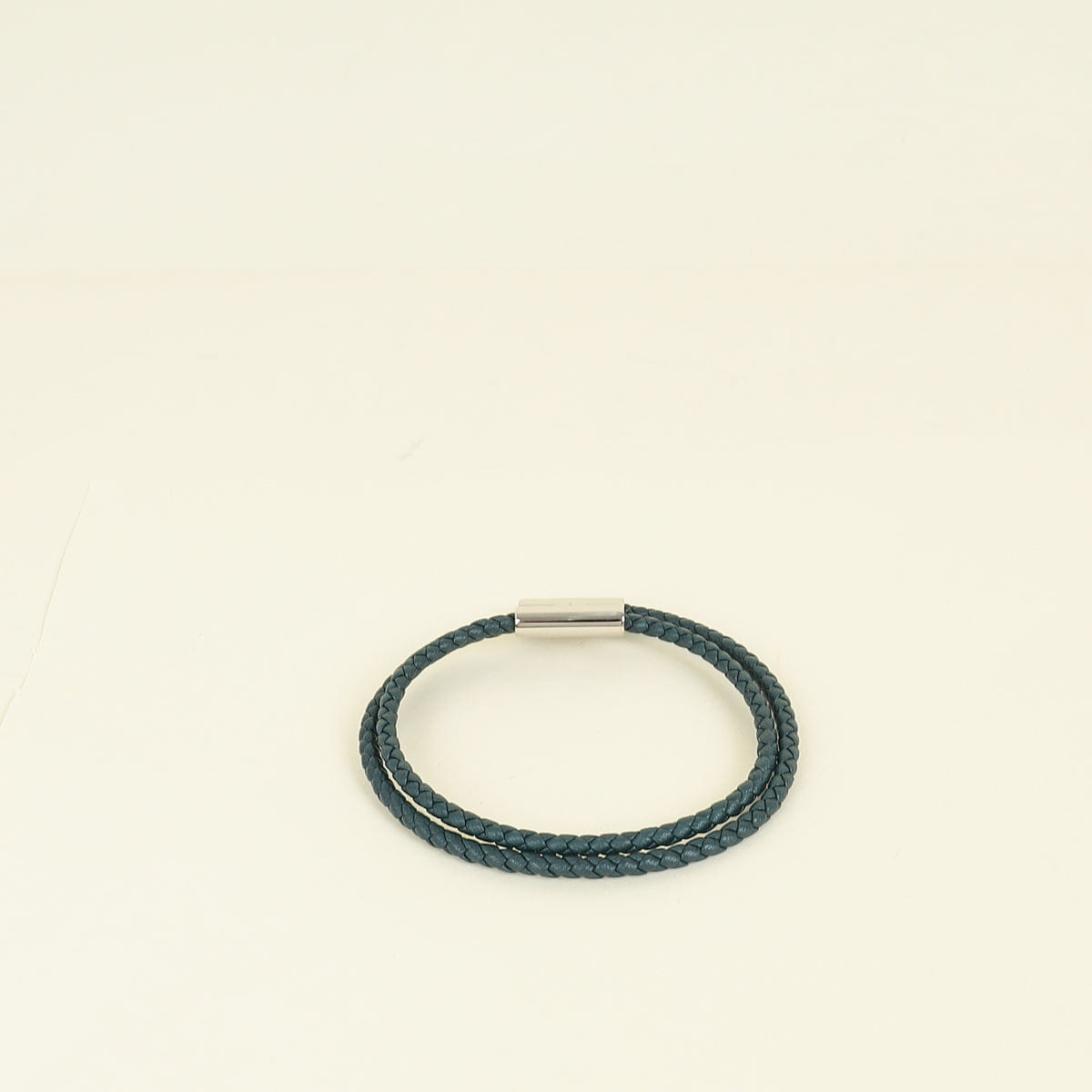 Hermes Vert Tournis Tresse Bracelet