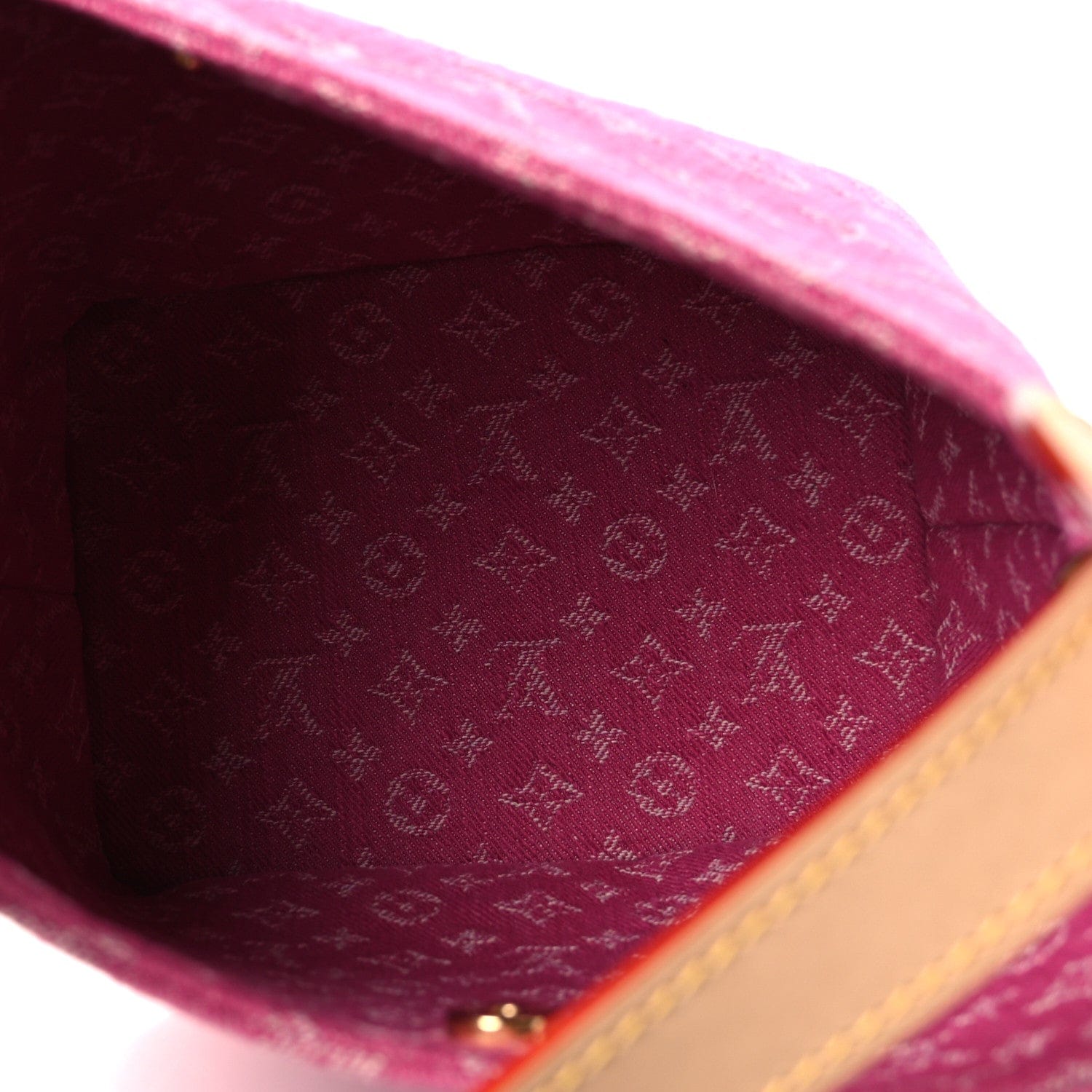 Louis Vuitton Monogram Denim All In BB Fuchsia