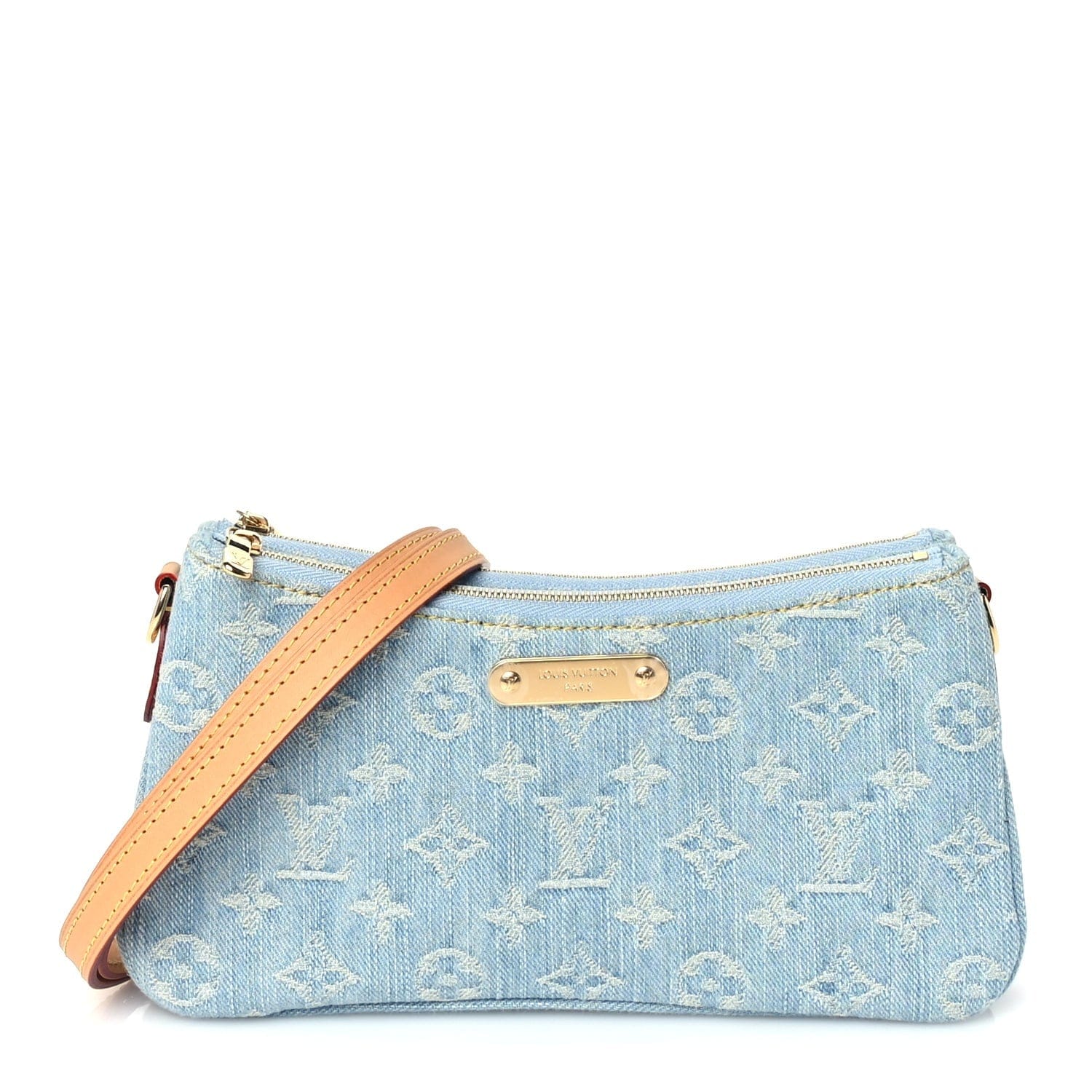 Louis Vuitton Monogram Denim Liv Pochette Sky Blue