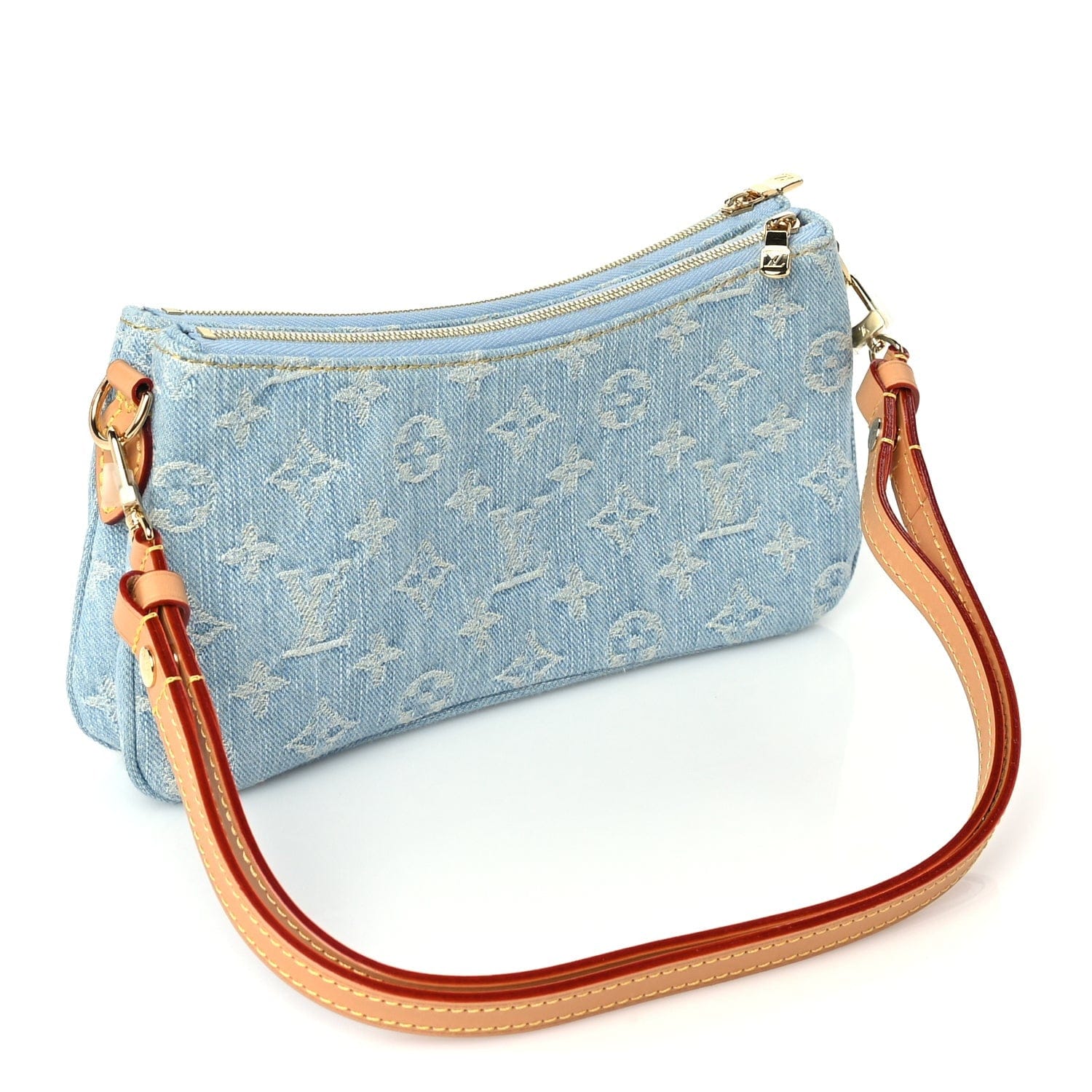 Louis Vuitton Monogram Denim Liv Pochette Sky Blue