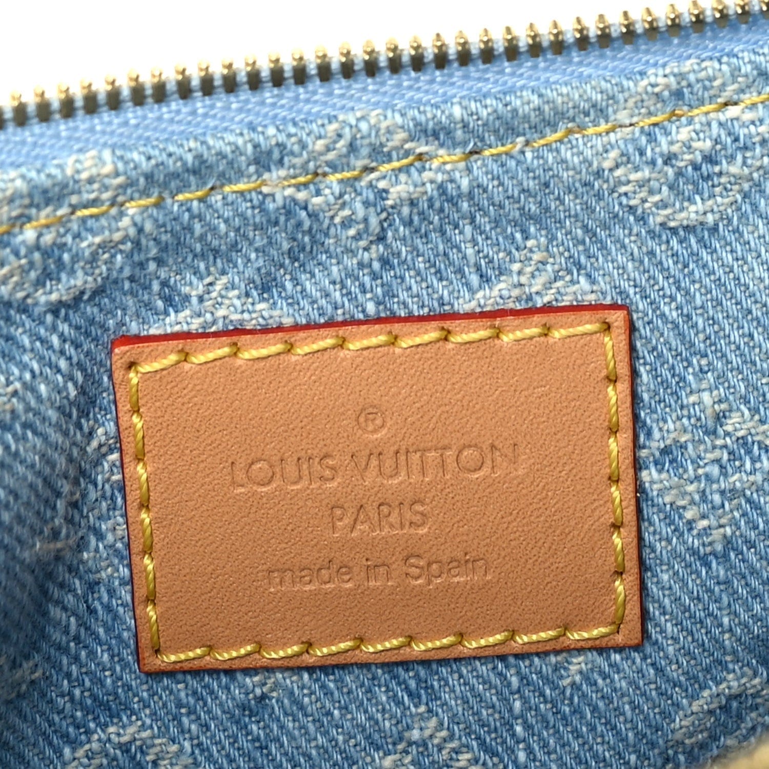 Louis Vuitton Monogram Denim Liv Pochette Sky Blue