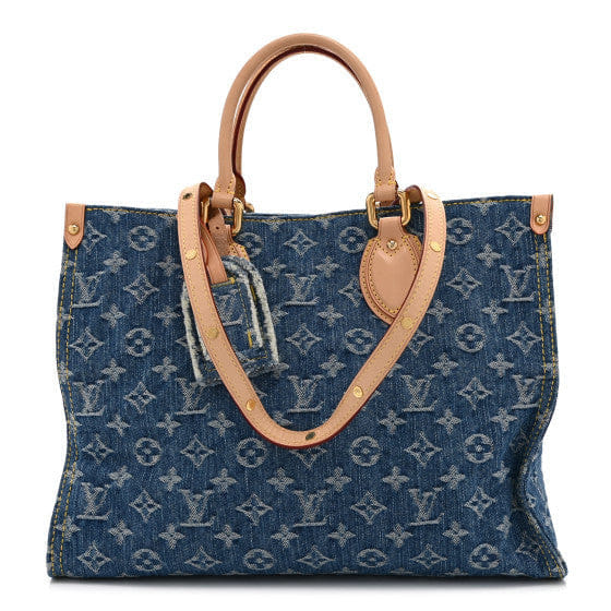 Louis Vuitton Monogram Denim Onthego MM Blue