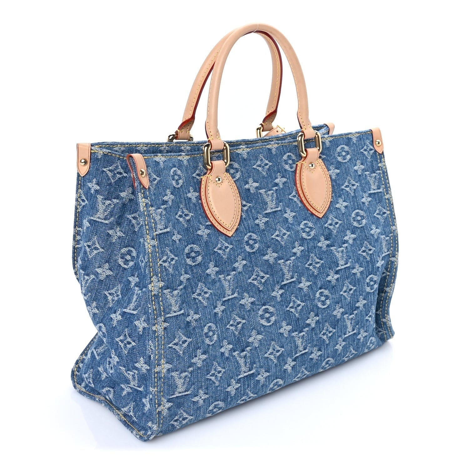 Louis Vuitton Monogram Denim Onthego MM Blue