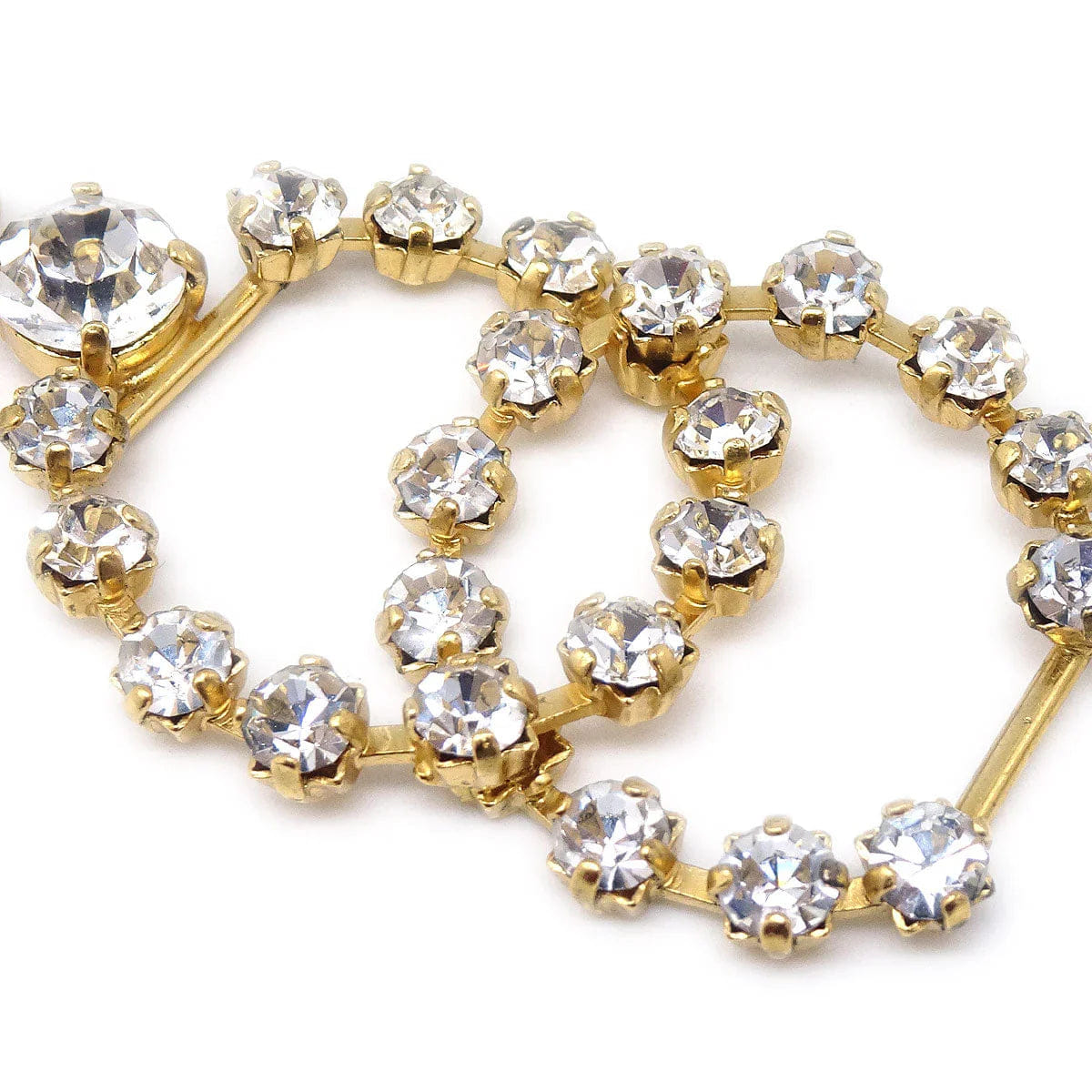 Chanel 1995 Gold & Crystal CC Chain Belt 95P