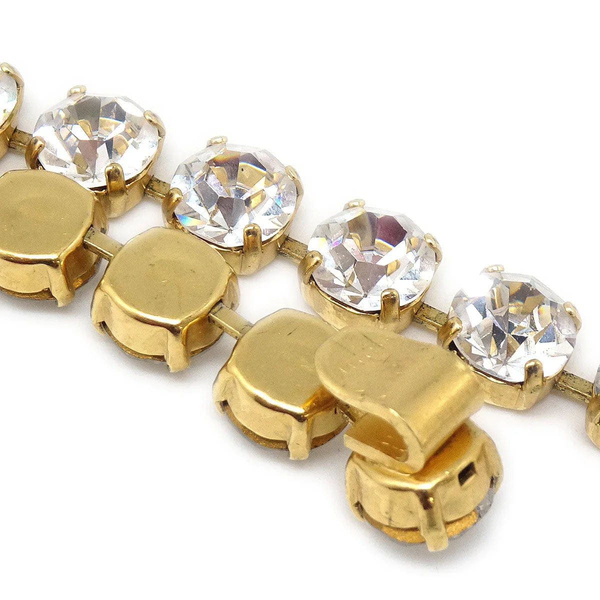 Chanel 1995 Gold & Crystal CC Chain Belt 95P