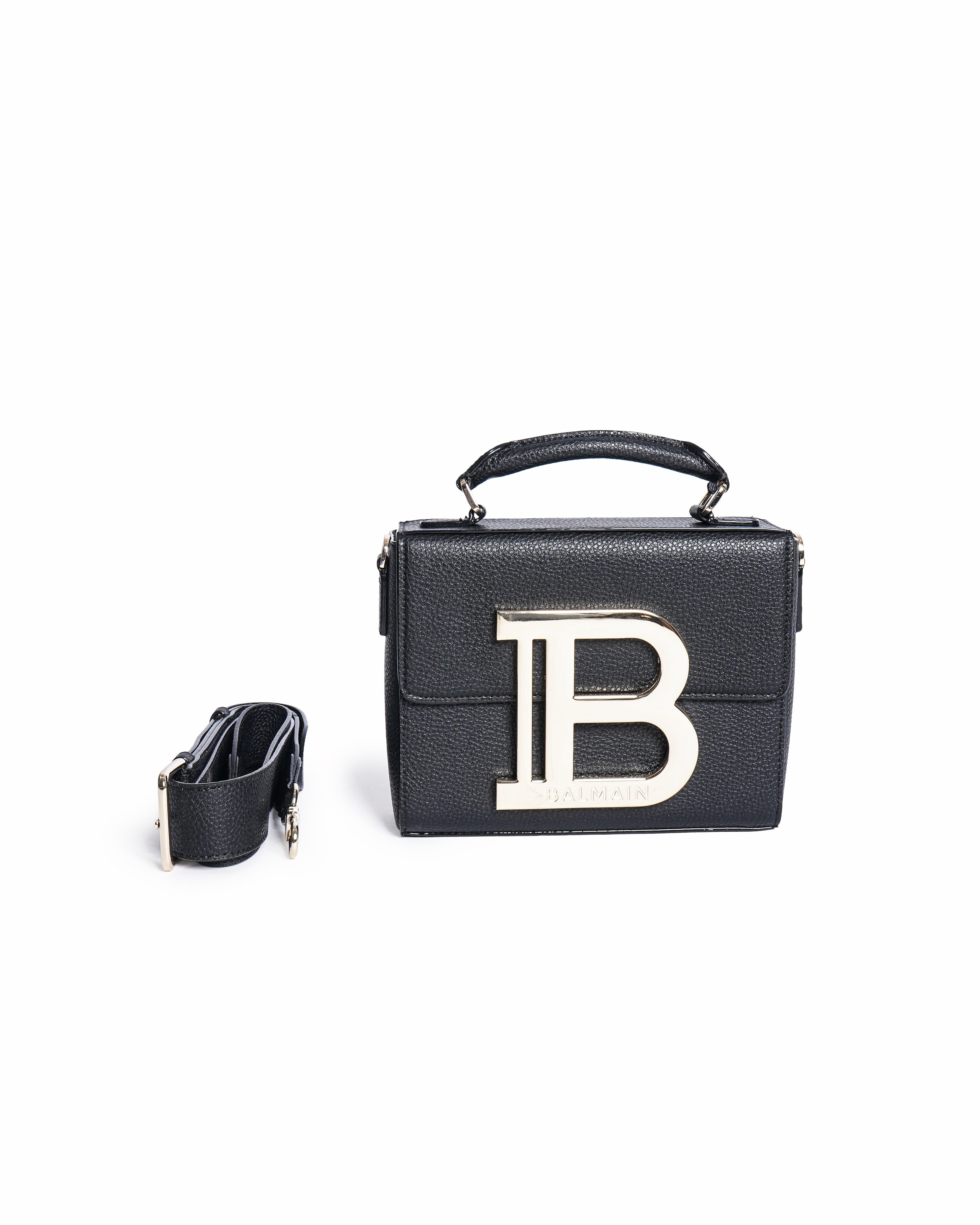 Balmain B - Buzz Grained Leather Crossbody Bag