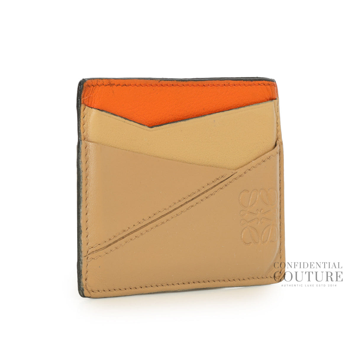 Loewe Puzzle Stitch Multicolor Card Holder