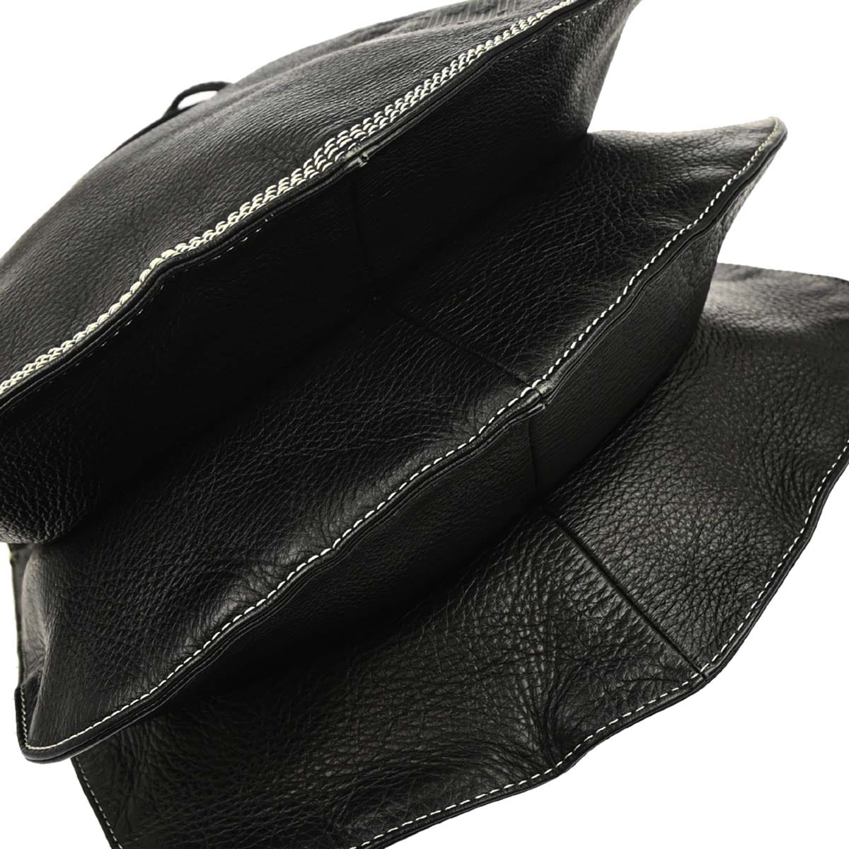 Loewe Black Leather Backpack