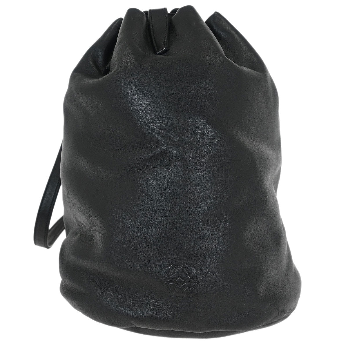 Loewe Black Lambskin Drawstring Backpack