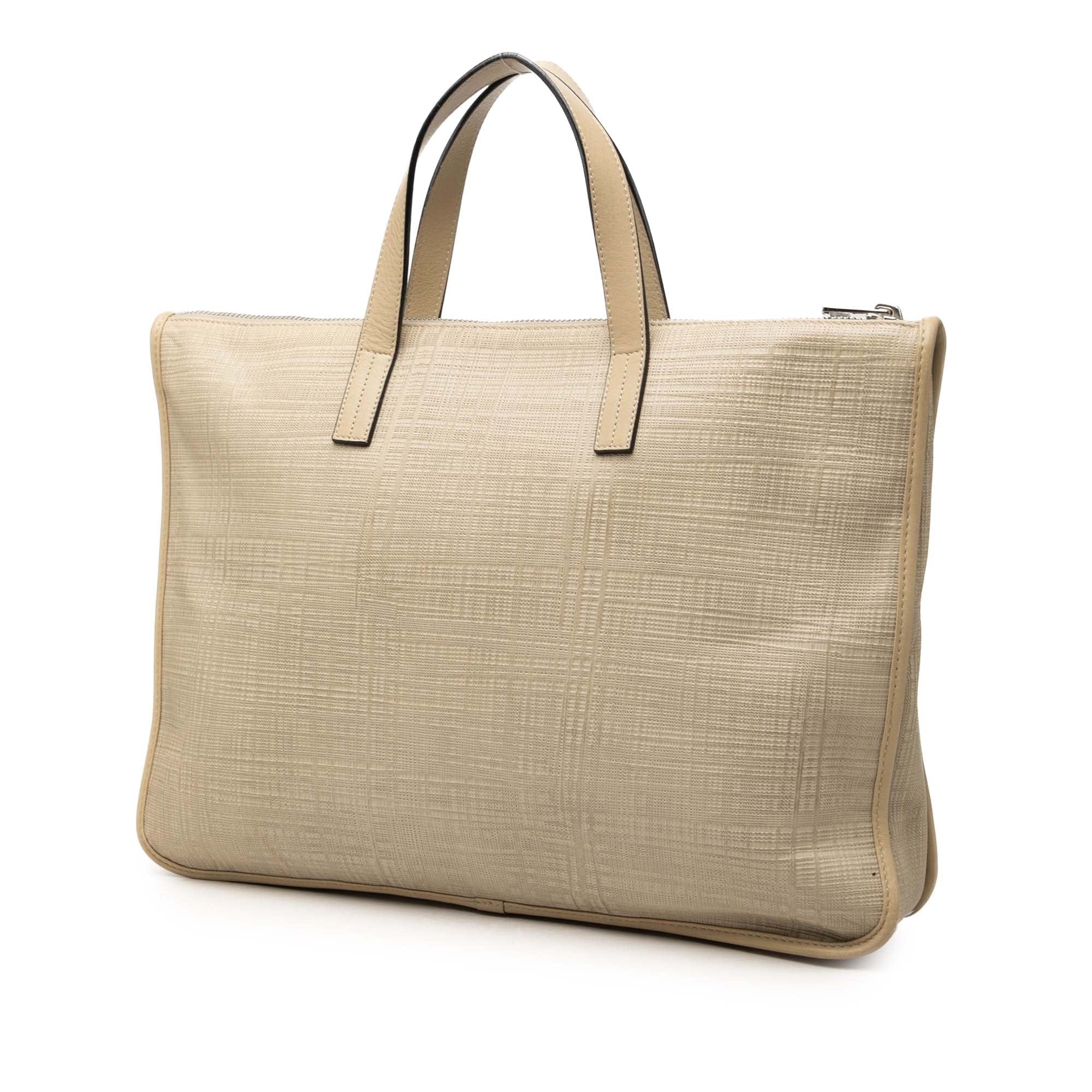 Loewe Embossed Leather Anagram Goya Briefcase
