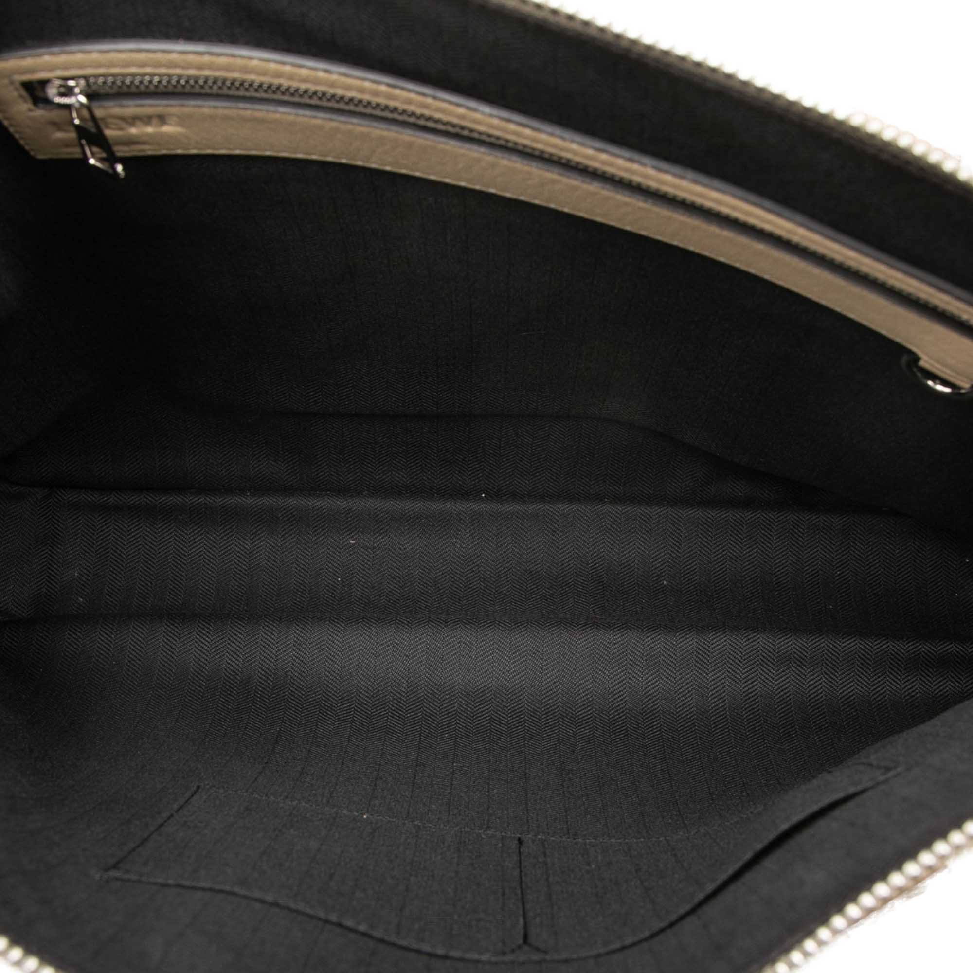Loewe Embossed Leather Anagram Goya Briefcase