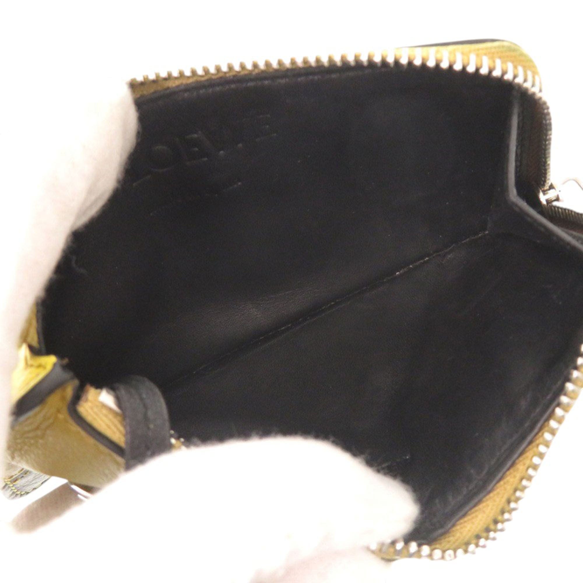 Loewe Tricolor Calfskin Puzzle Coin Card Holder