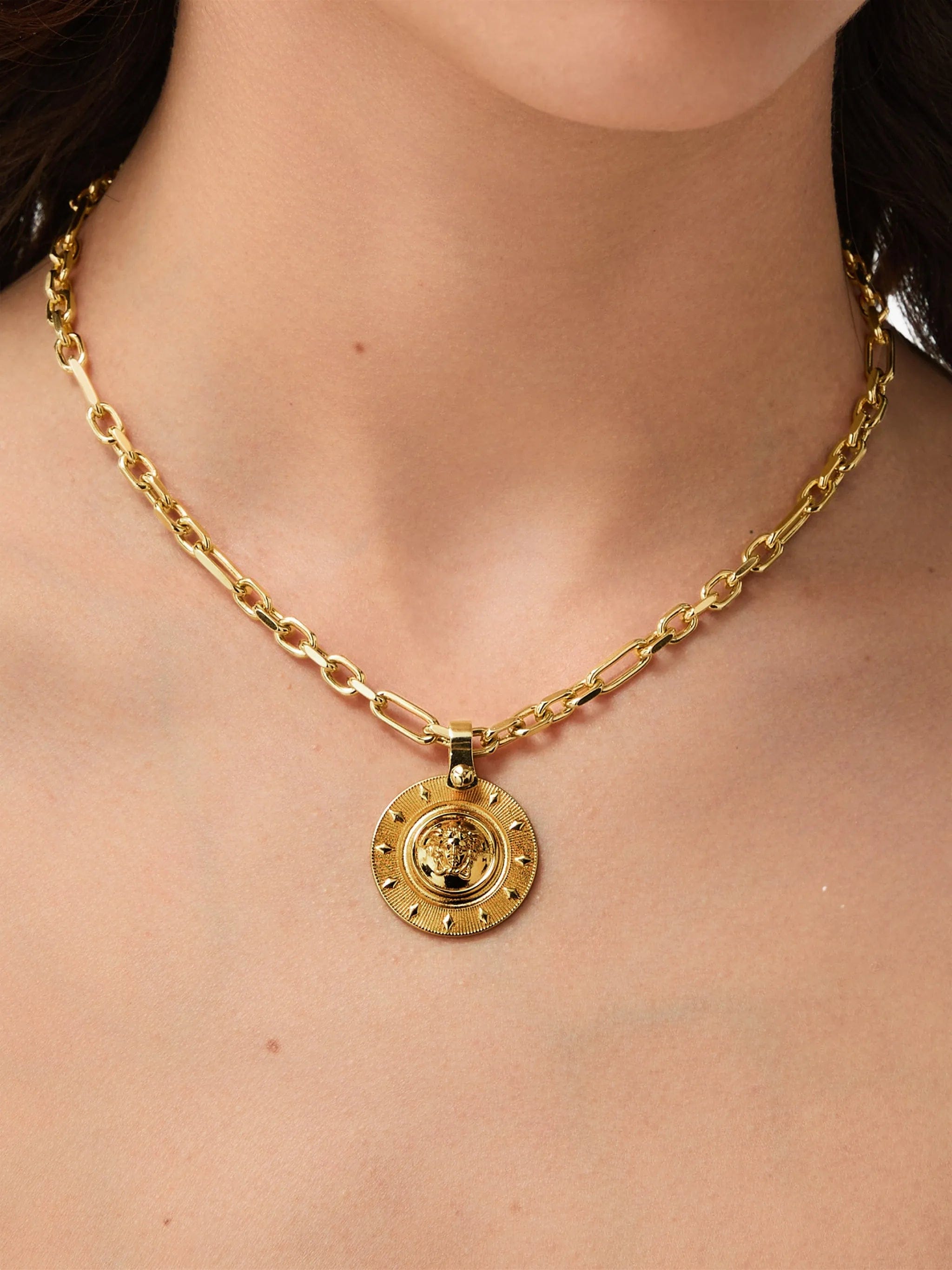 Versace Medusa - pendant chain necklace