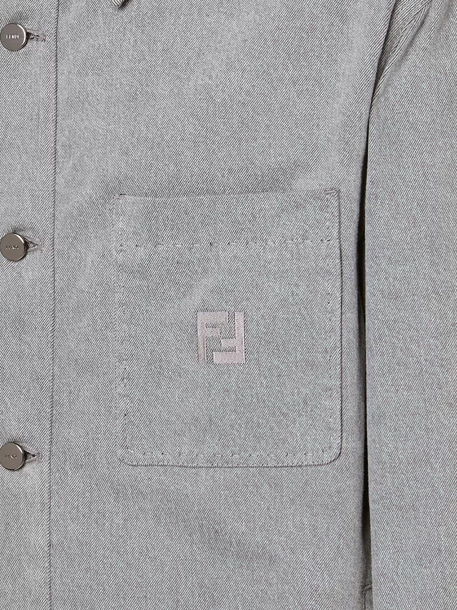 Fendi Jacket Denim Stone Bleached