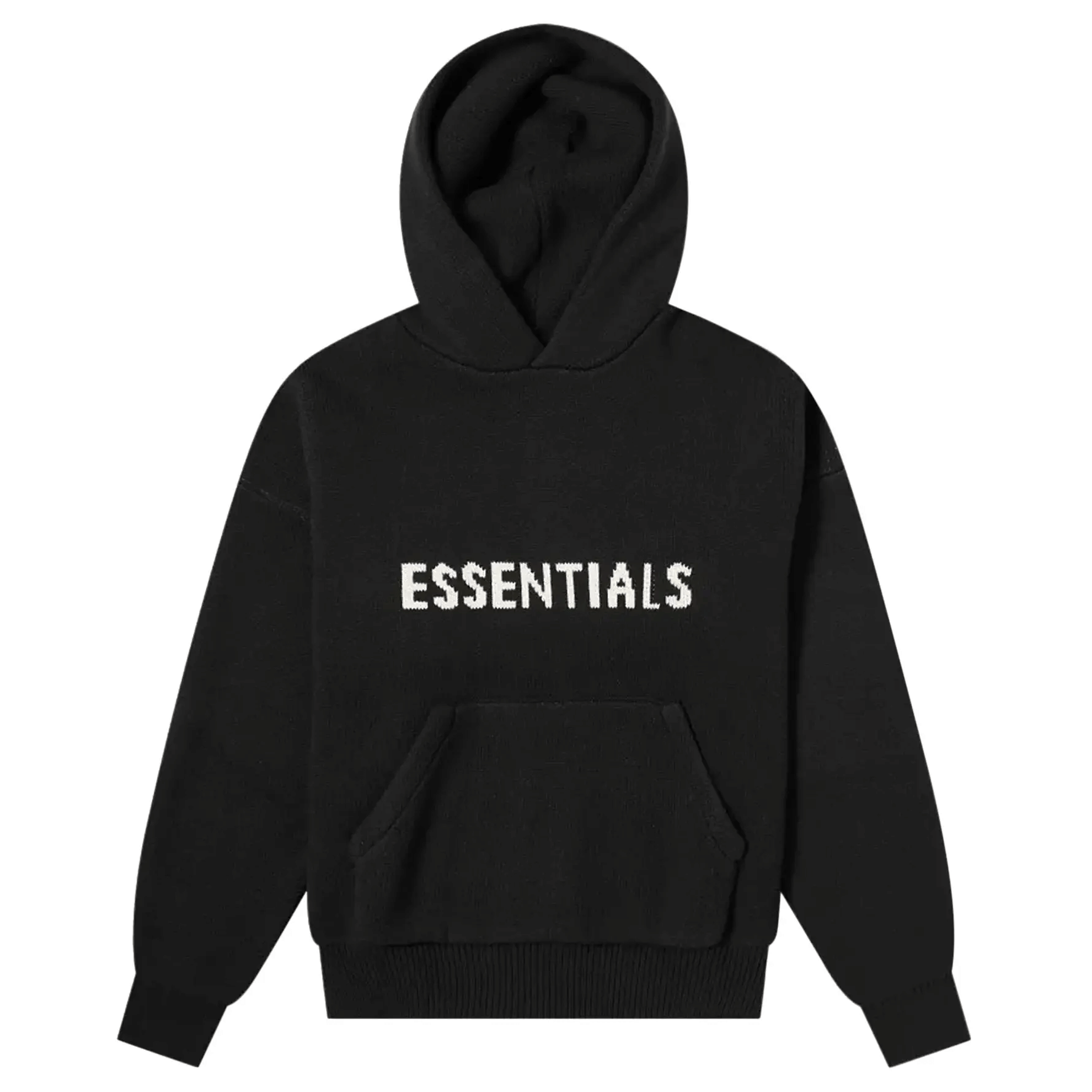 Fear of God Essentials Knit Hoodie Black (SS21)