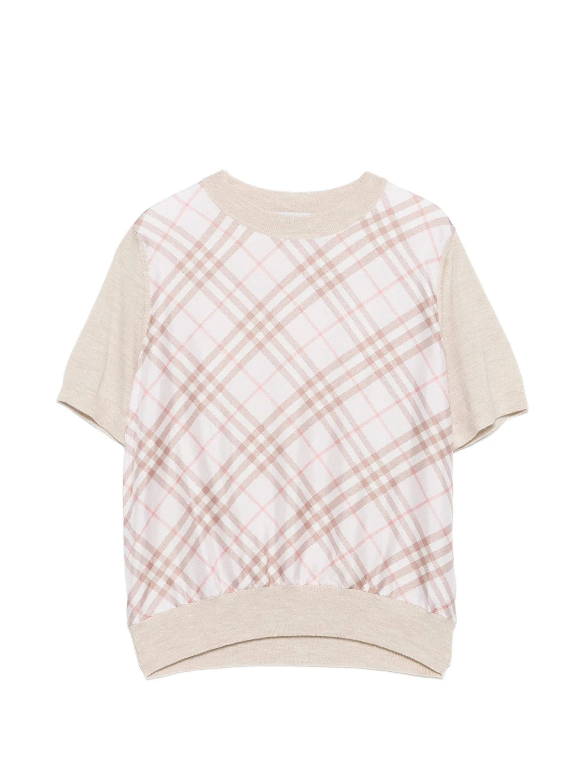 Burberry Check short - sleeved T - shirt