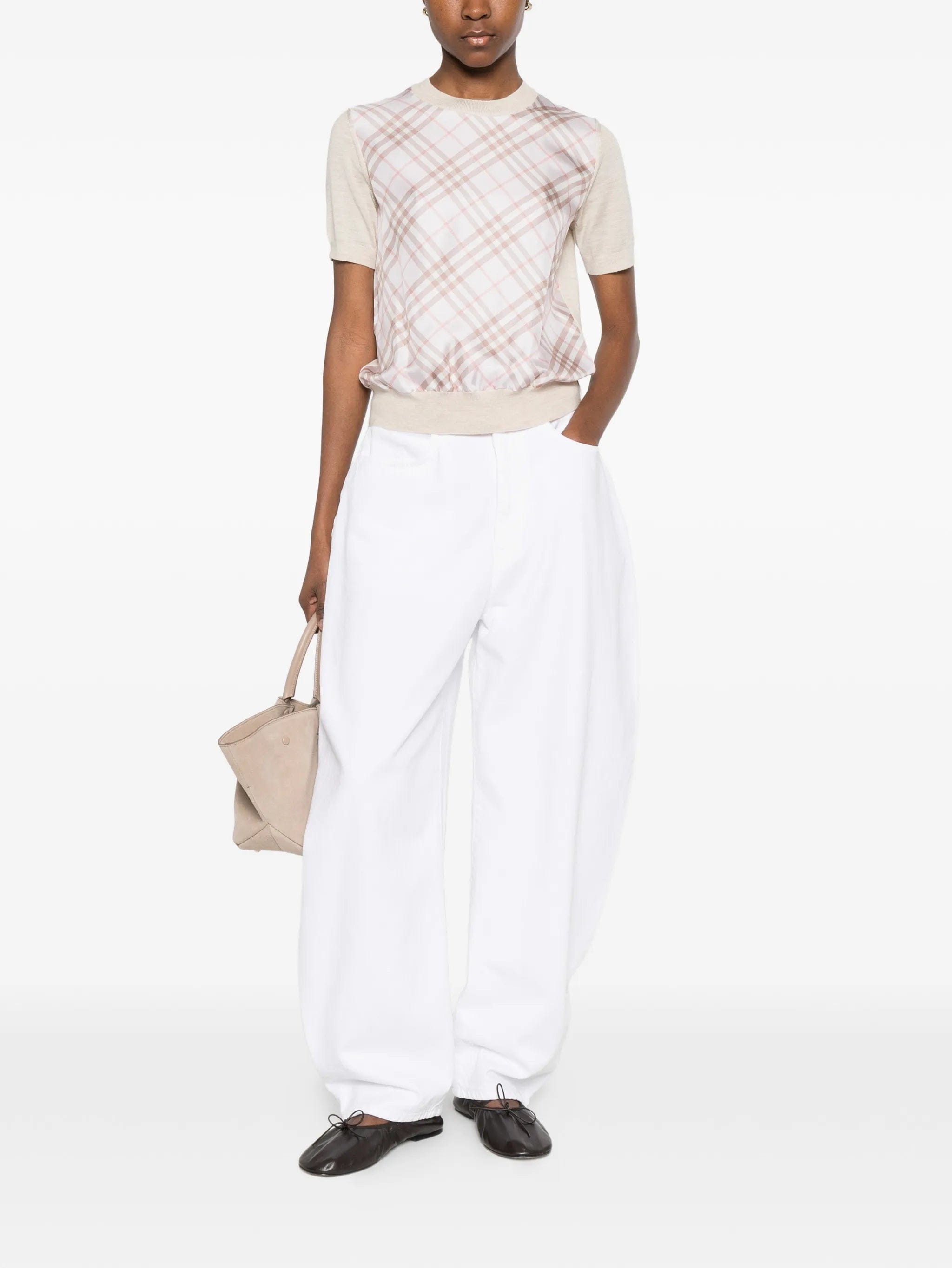 Burberry Check short - sleeved T - shirt