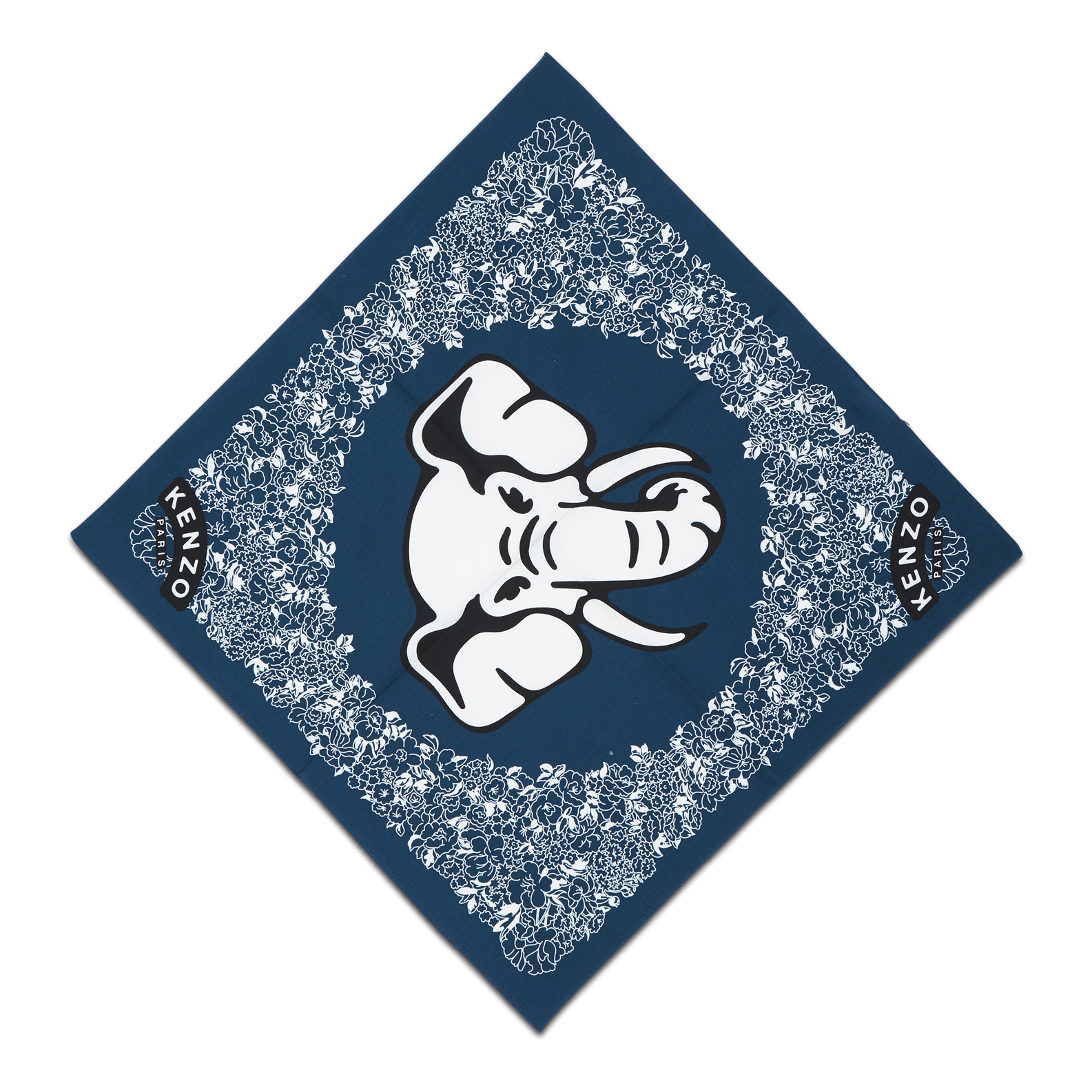 Kenzo Bandana Ken Zo Duck Blue