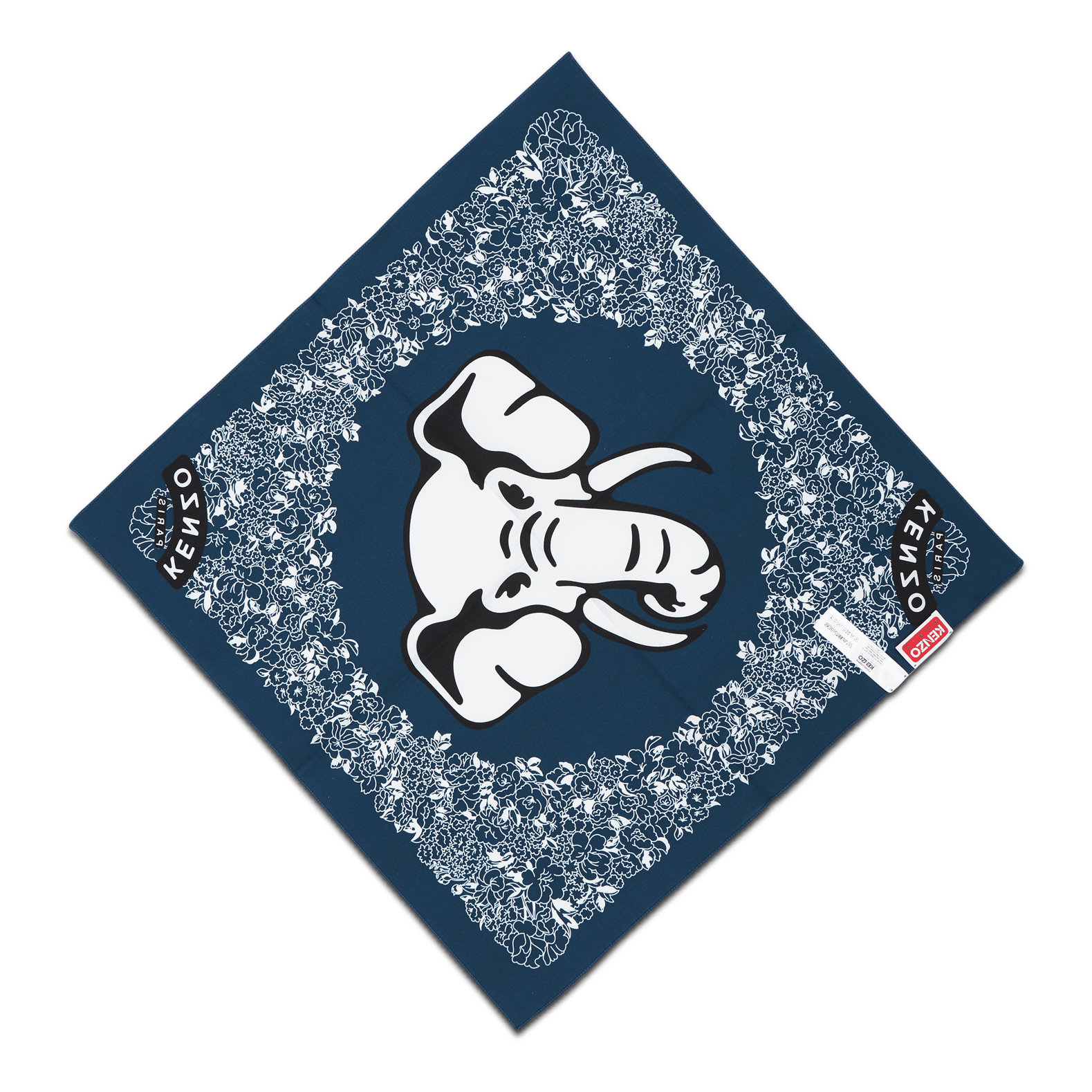 Kenzo Bandana Ken Zo Duck Blue