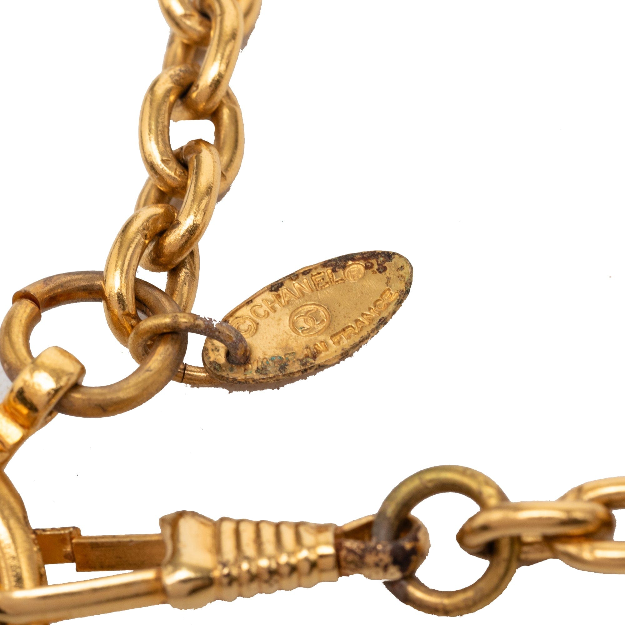 Chanel Gold Plated 31 Rue Cambon Medallion Pendant Necklace