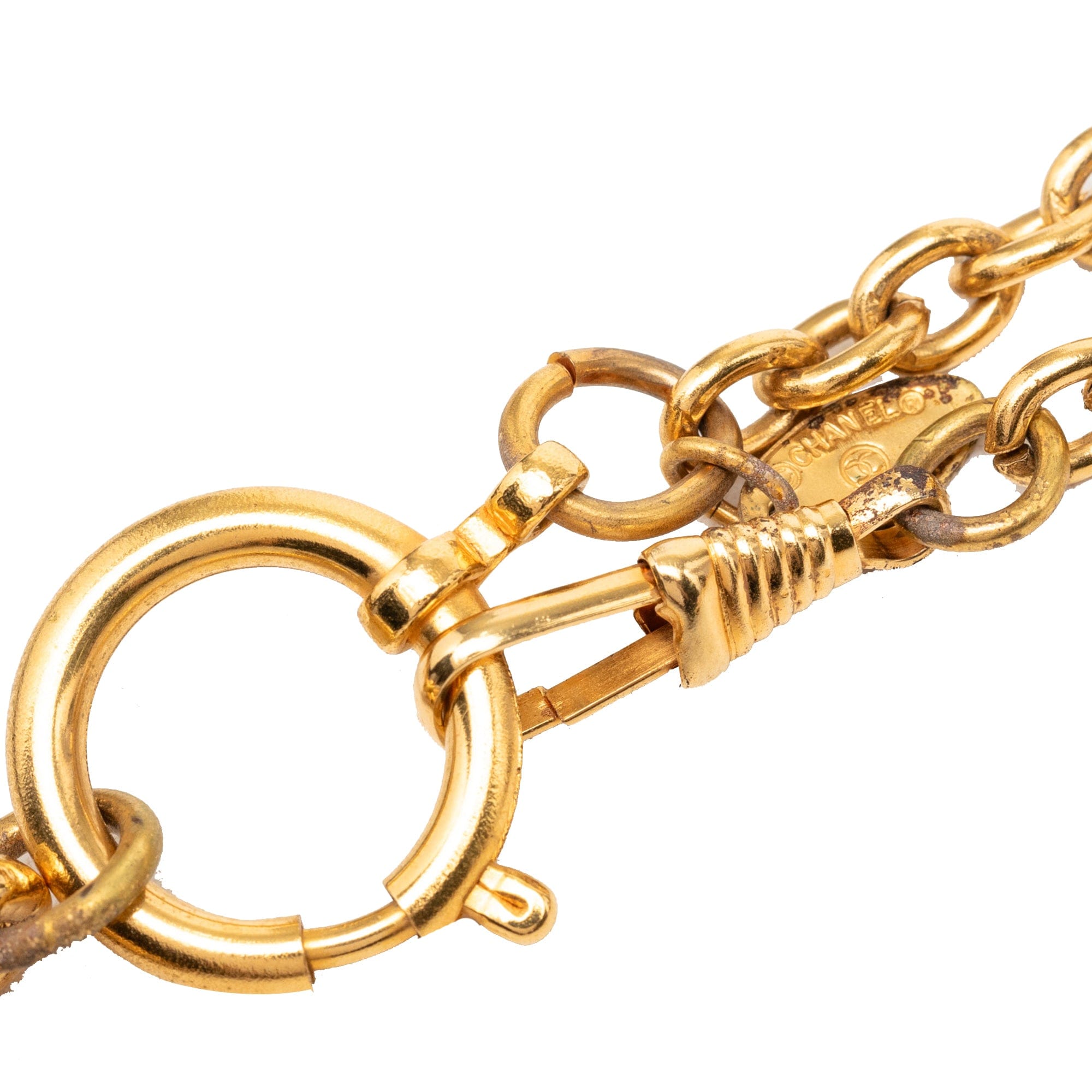 Chanel Gold Plated 31 Rue Cambon Medallion Pendant Necklace