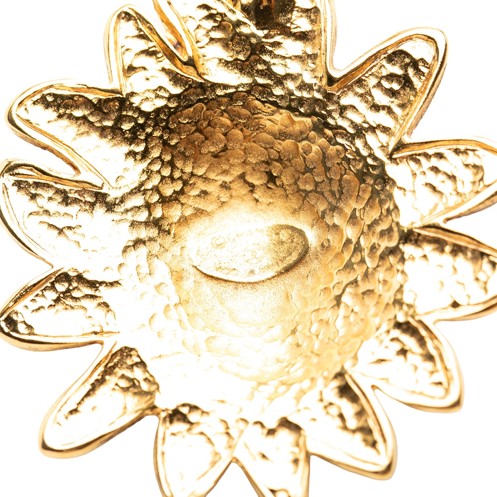 Chanel CC Gold Plated Leo Lion Sun Medallion Pendant Necklace