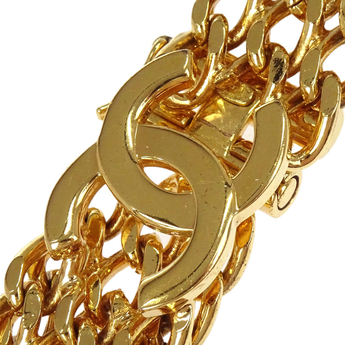 Chanel Gold Chain CC Bracelet Bangle Accessories 97A
