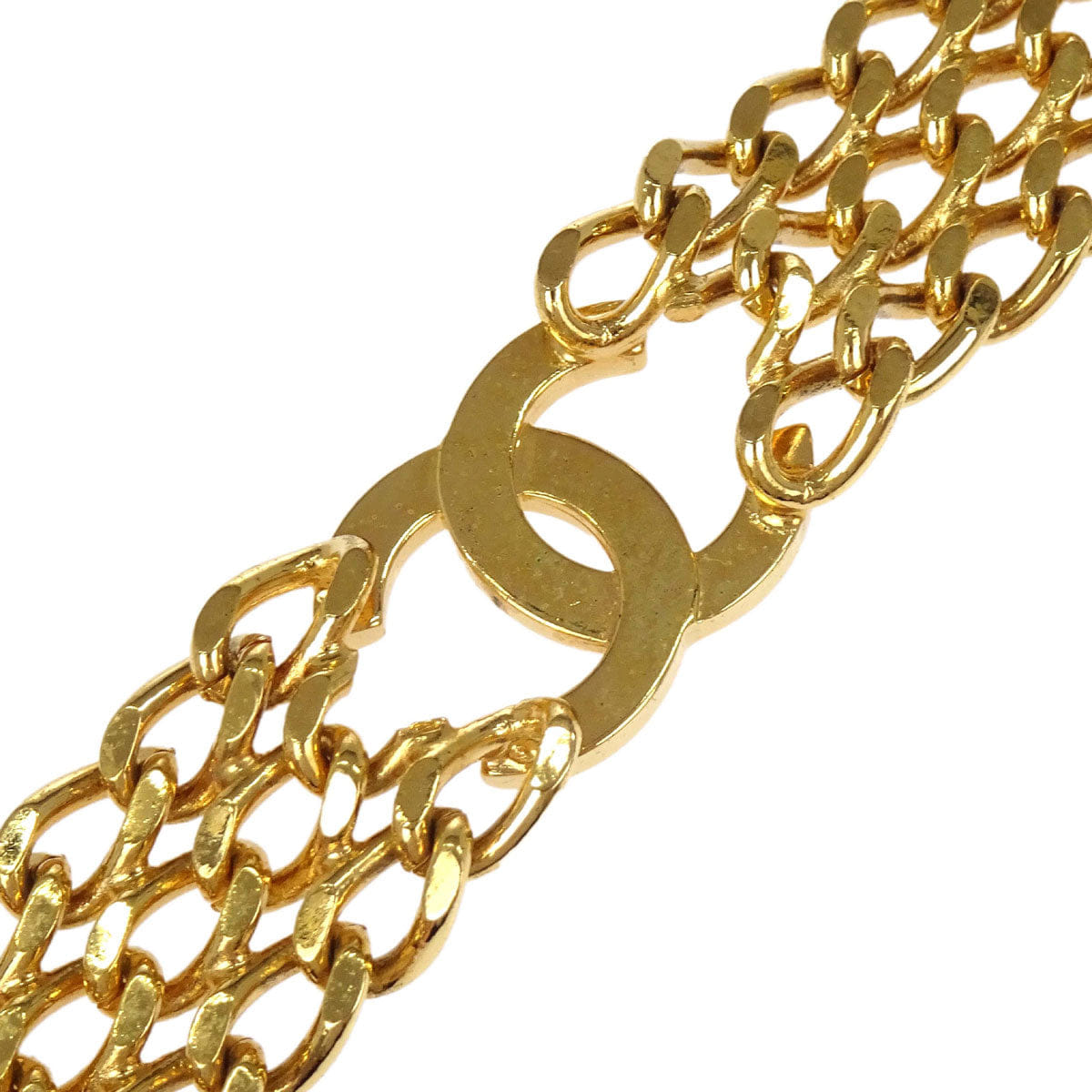 Chanel Gold Chain CC Bracelet Bangle Accessories 97A