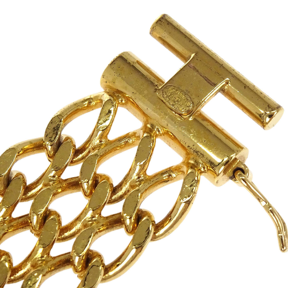 Chanel Gold Chain CC Bracelet Bangle Accessories 97A