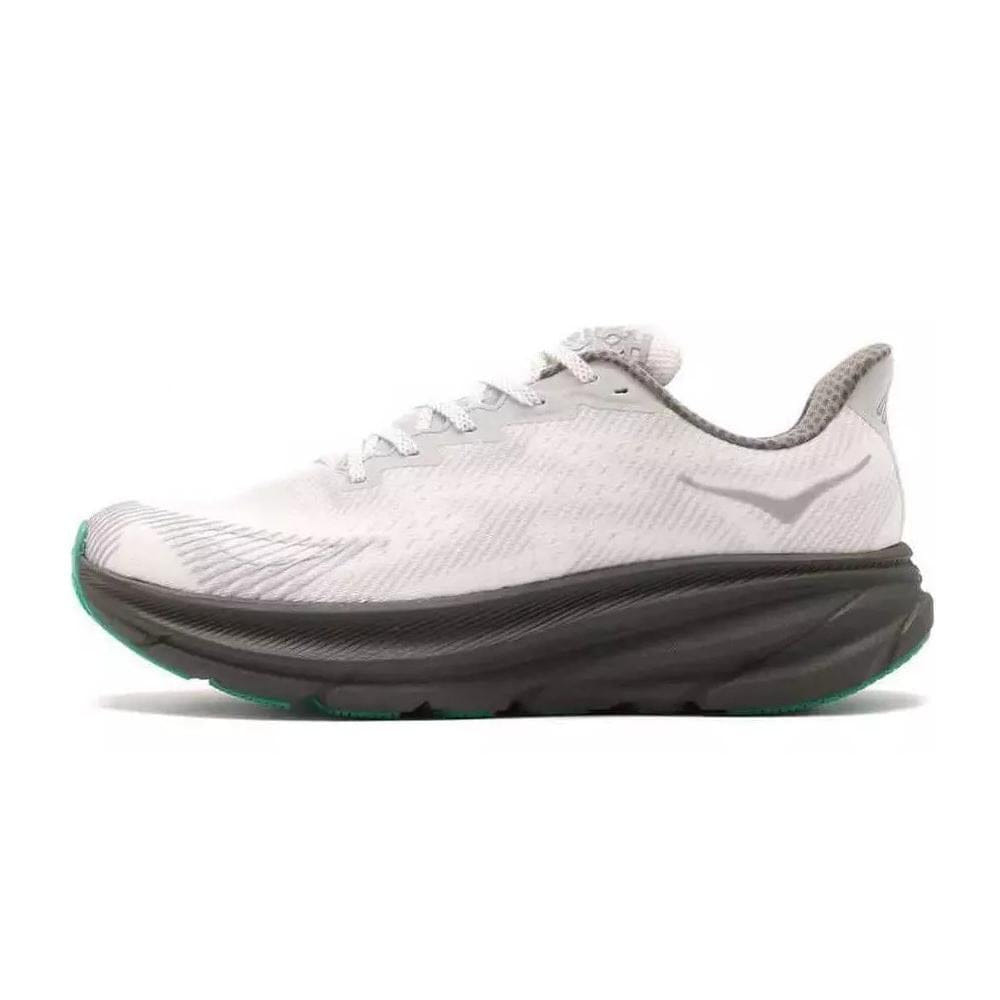 Hoka One Clifton 9 GORE - TEX Stealth Tech Mens Running Shoe - Grey/Harbor Mist/Barley - 10