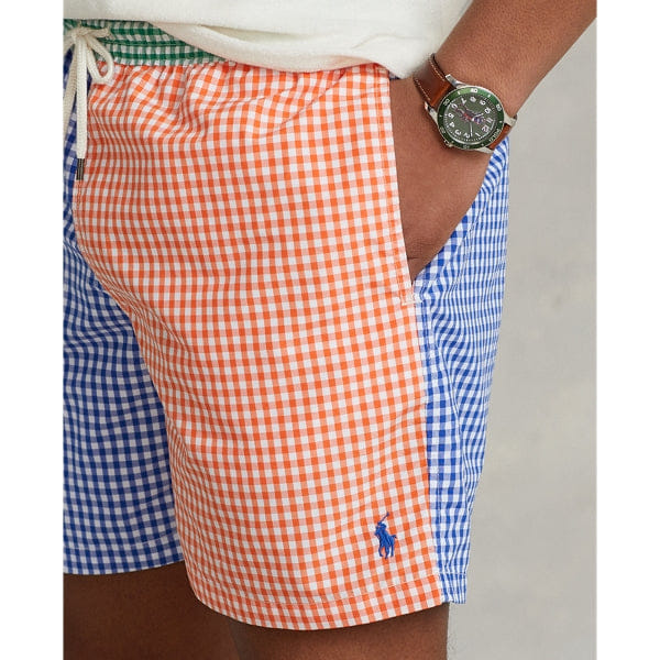 POLO RALPH Lauren TRAVELER SWIM TRUNK - Blue / Green / Orange