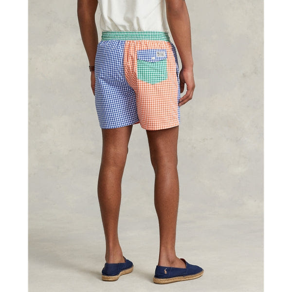 POLO RALPH Lauren TRAVELER SWIM TRUNK - Blue / Green / Orange