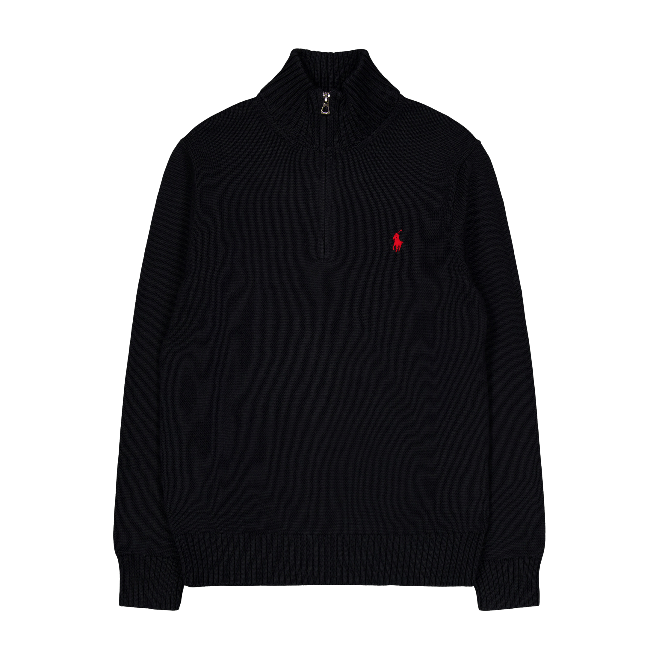 Polo Ralph Lauren Cotton Quarter - Zip Sweater Polo Black