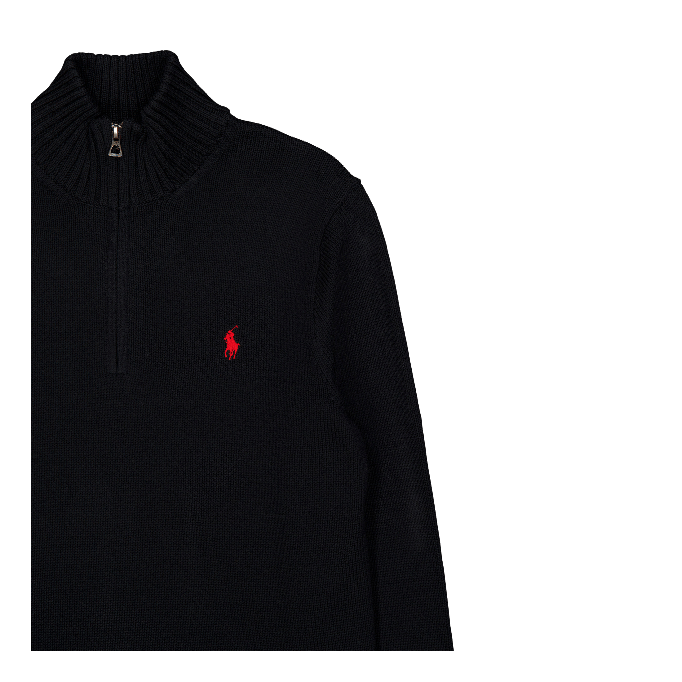 Polo Ralph Lauren Cotton Quarter - Zip Sweater Polo Black