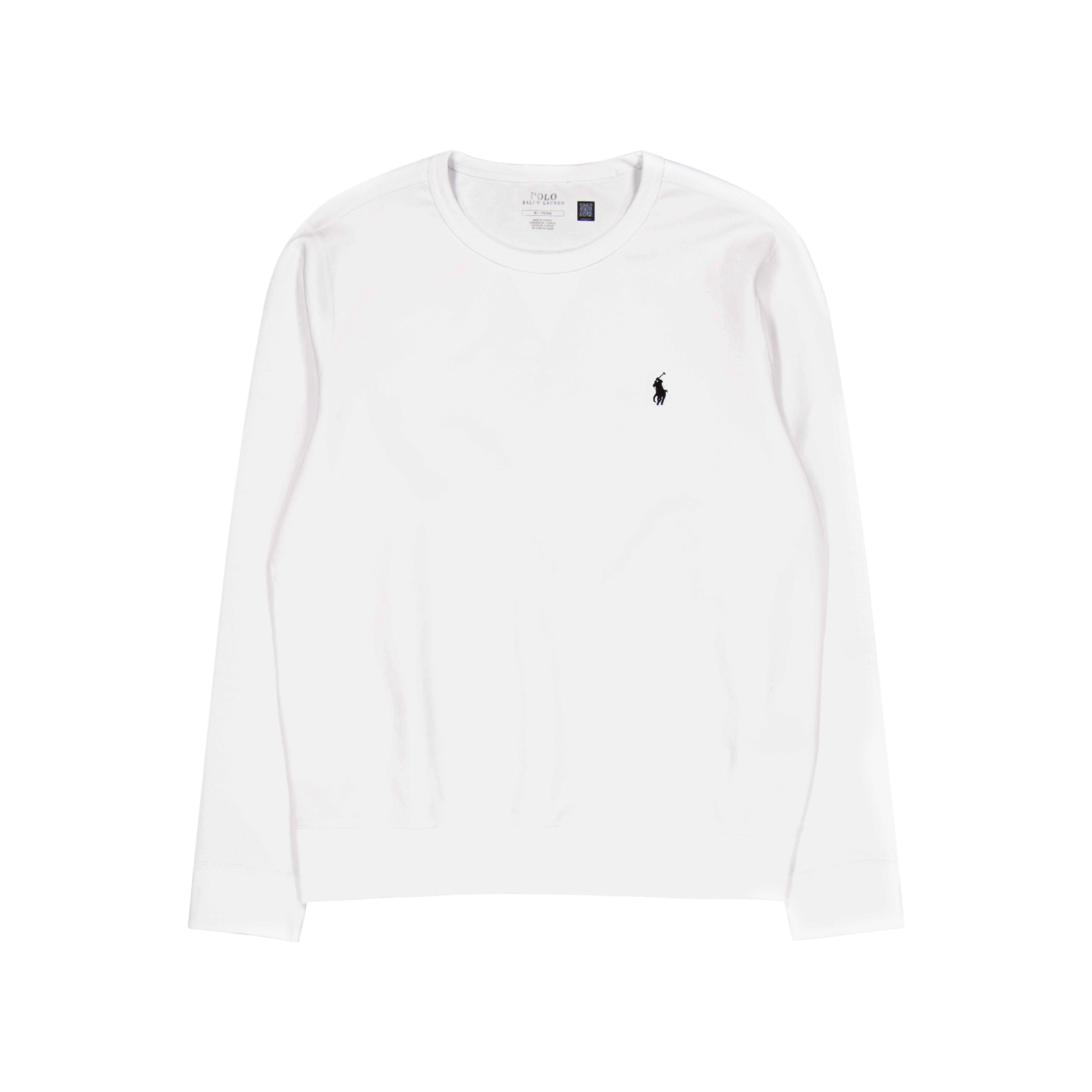 Polo Ralph Lauren Marled Double - Knit Sweatshirt White