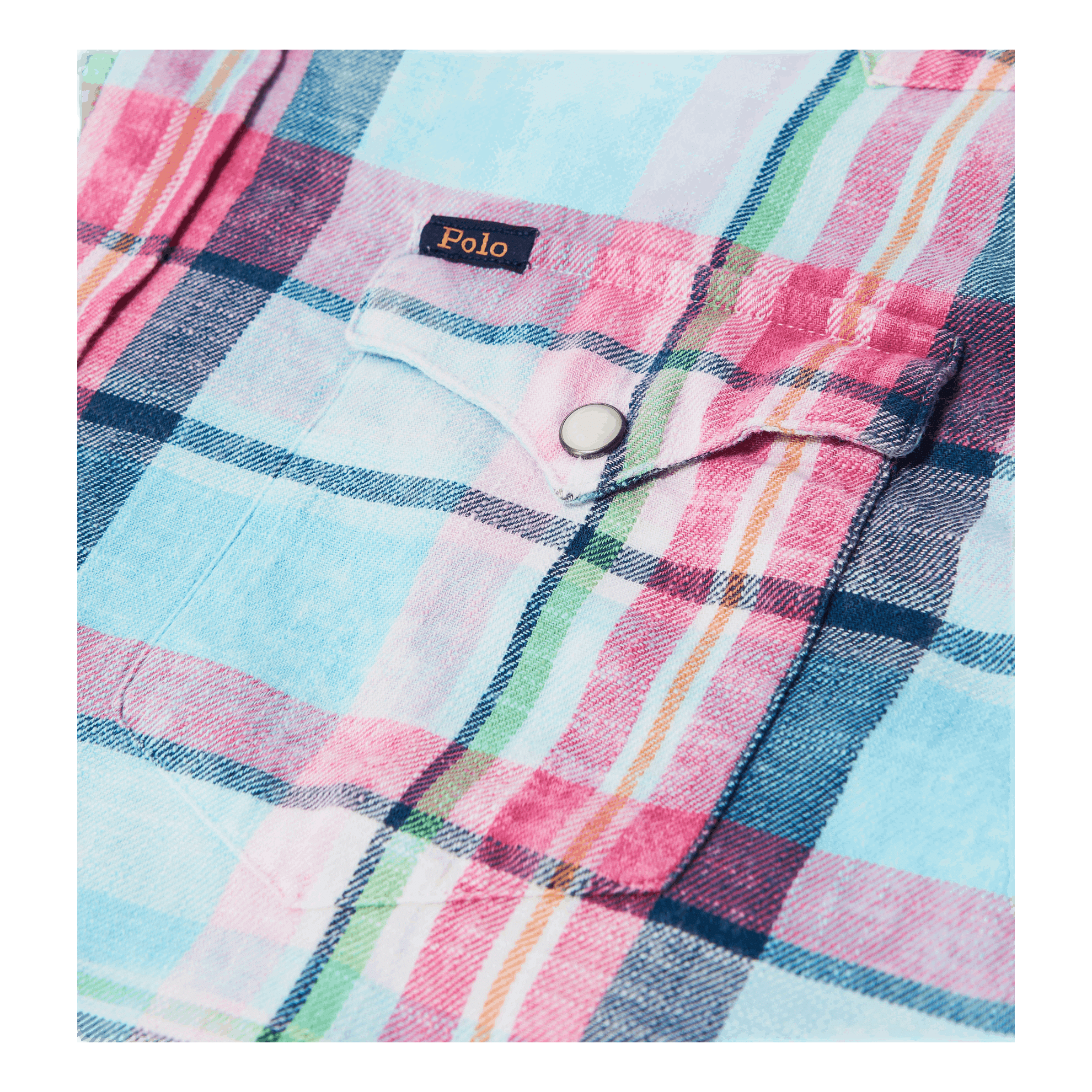 Polo Ralph Lauren Slub Cotton Plaid Western Shirt
