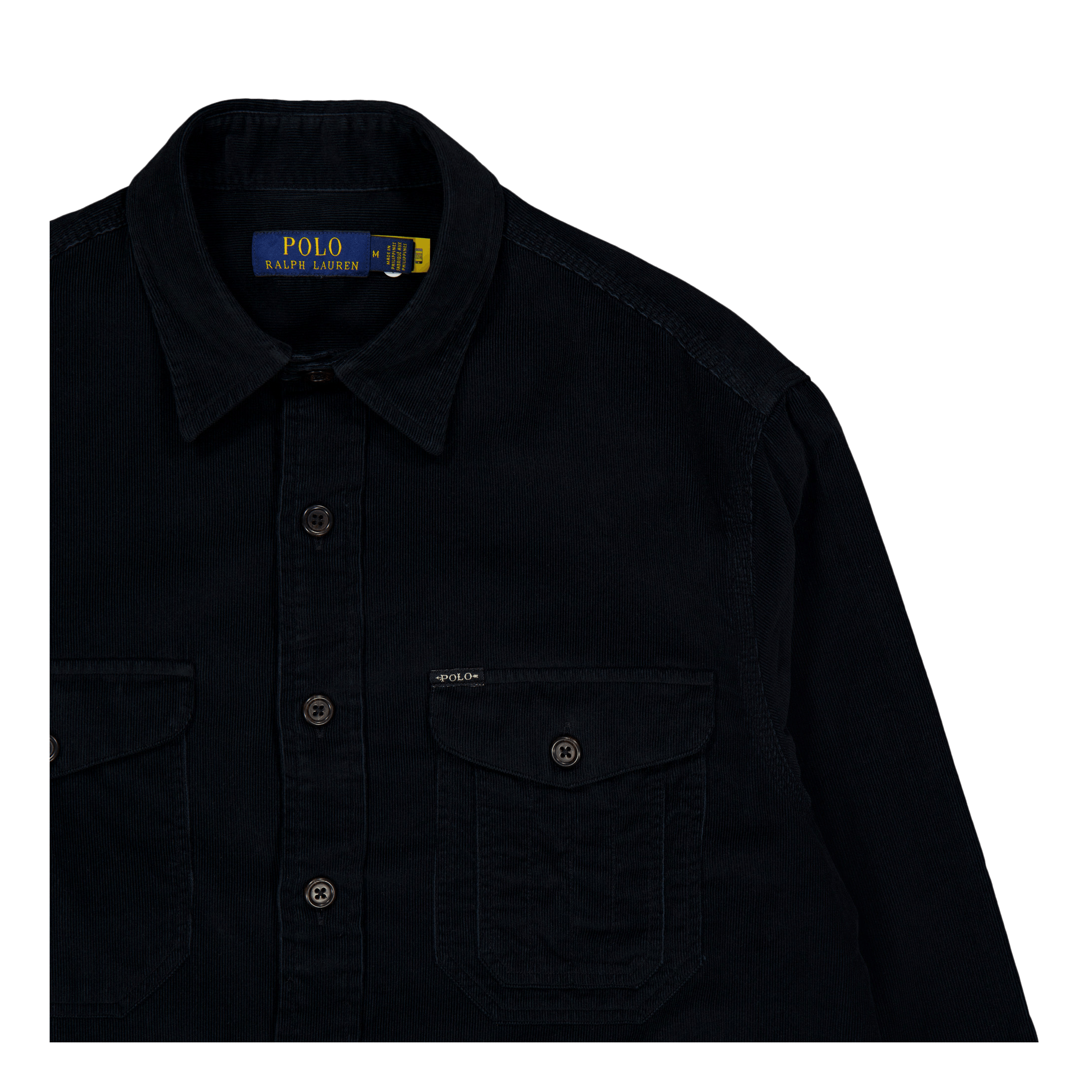 Polo Ralph Lauren Classic Fit Corduroy Workshirt Polo Black