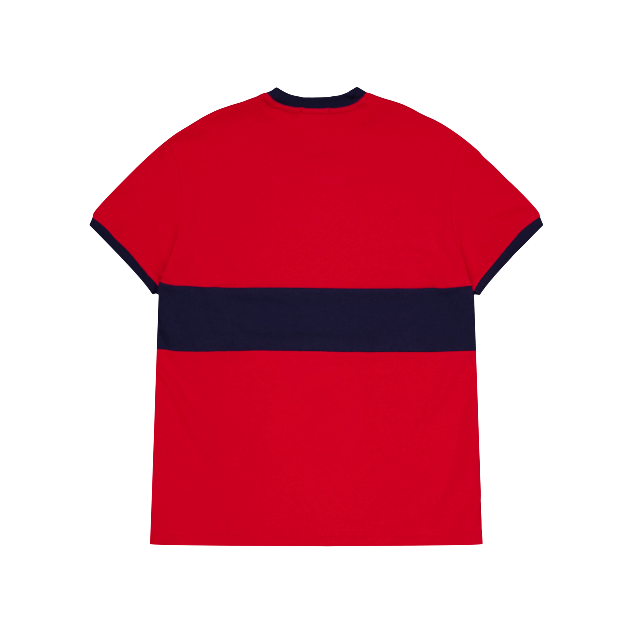 Polo Ralph Lauren Heavy Weight Jersey - ssl - tsh Rl 2000 Red/ Cruise Navy