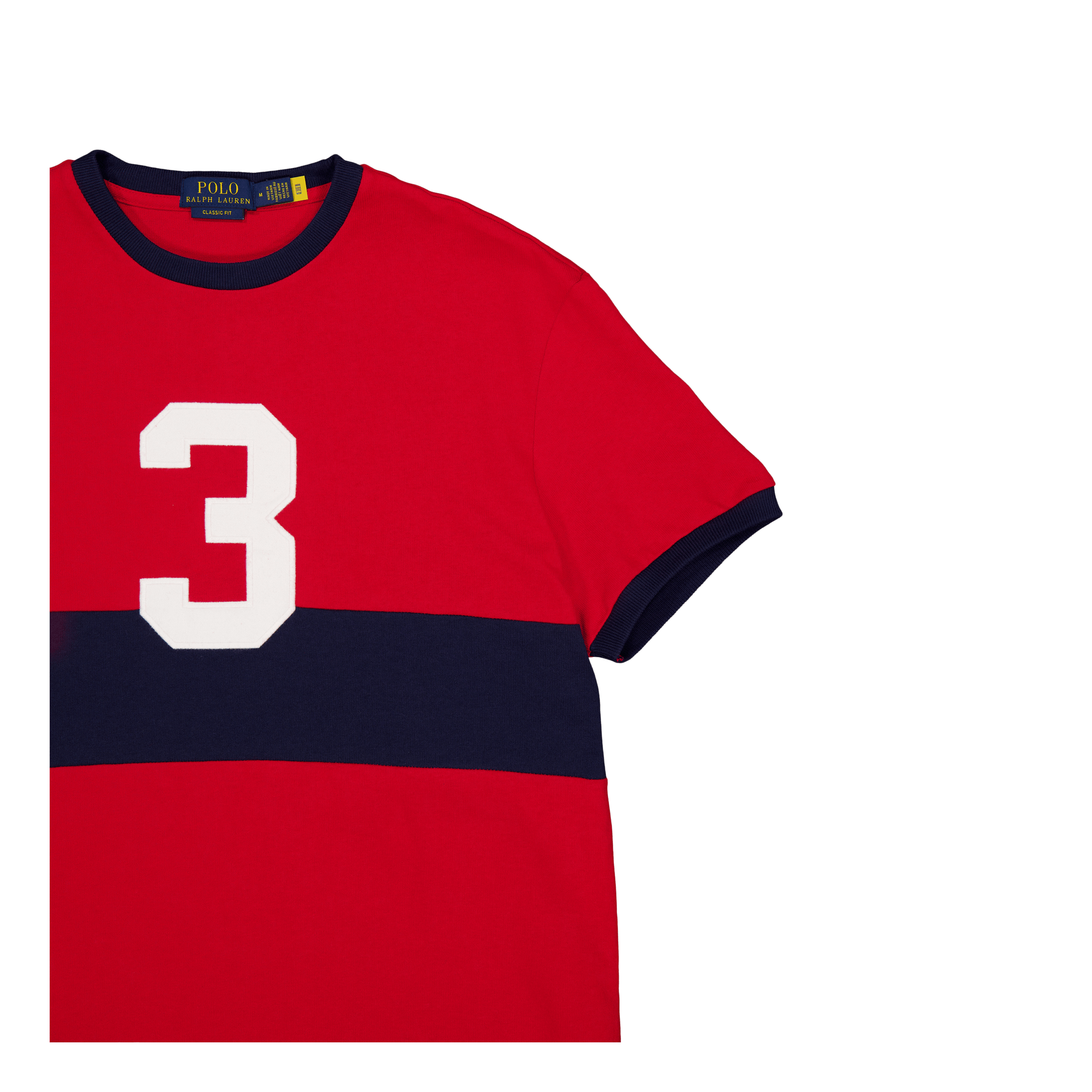 Polo Ralph Lauren Heavy Weight Jersey - ssl - tsh Rl 2000 Red/ Cruise Navy