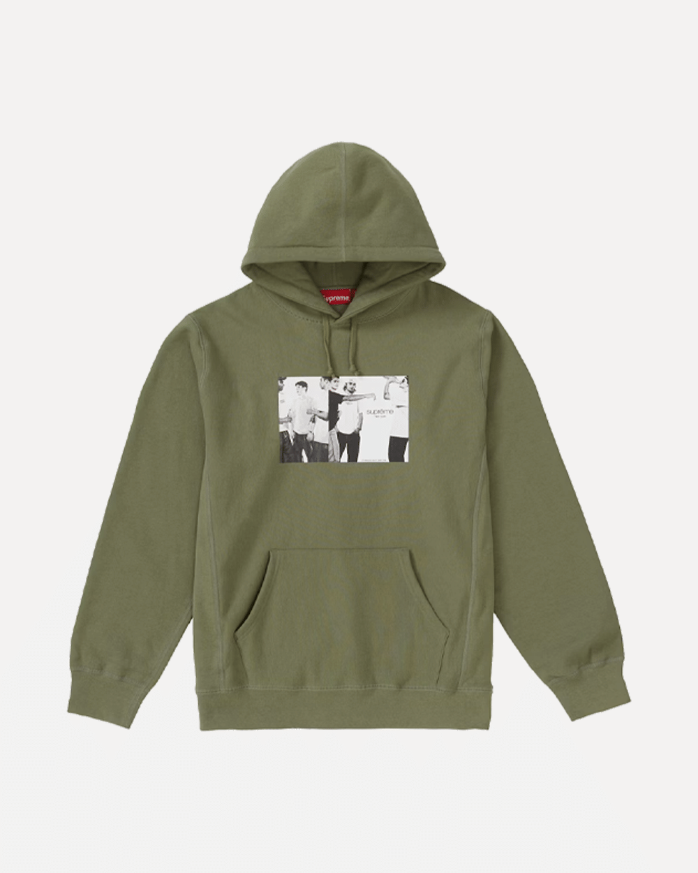 SUPREME SS19 CLASSIC AD OLIVE HOODIE