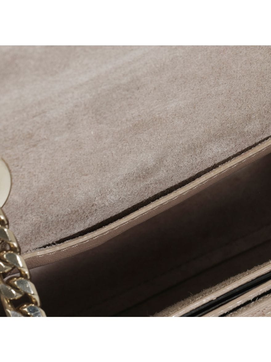 Jimmy Choo Gold pink Embossed rebel crossbody bag
