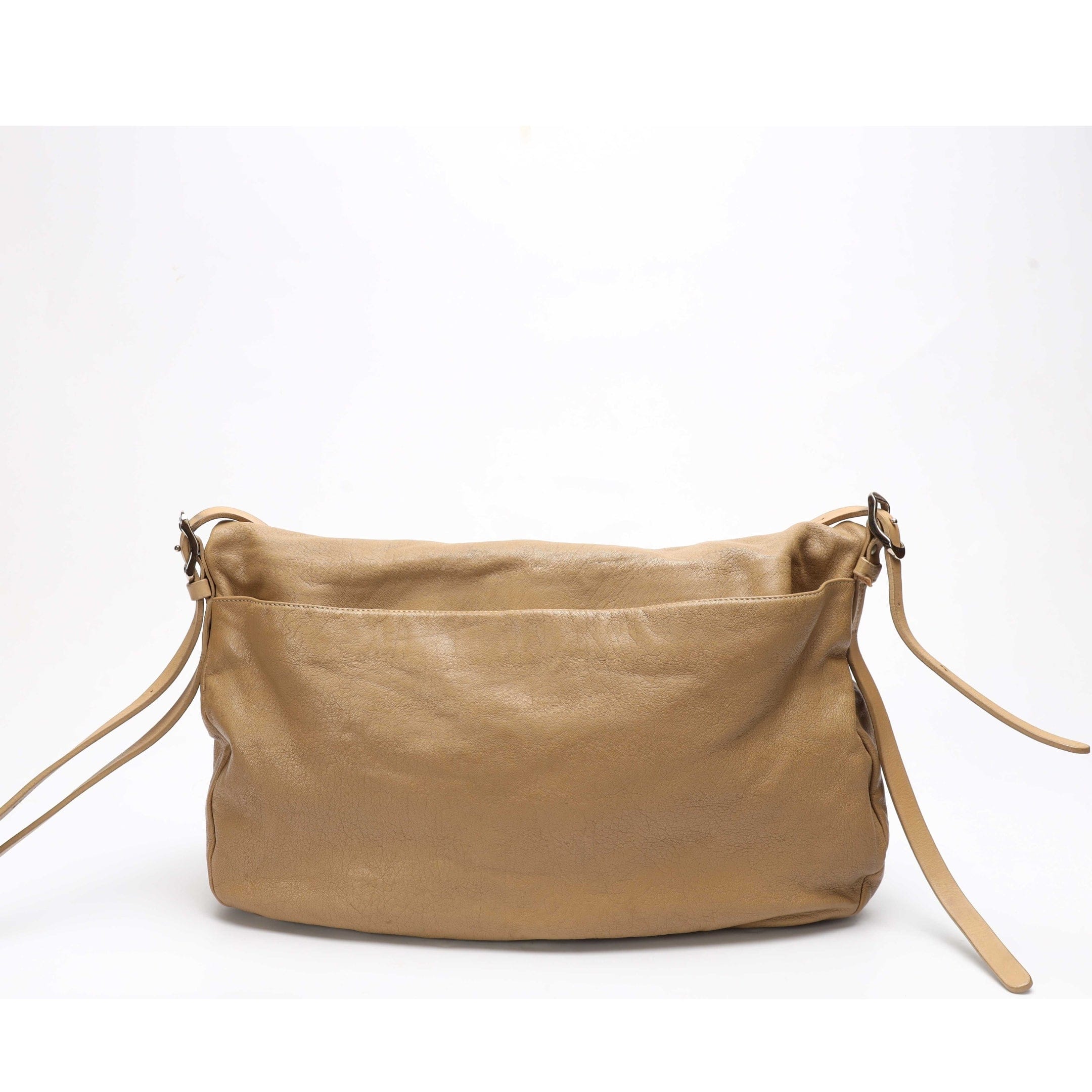 Jimmy Choo Beige Large Biker Saddle Crossbody Bag