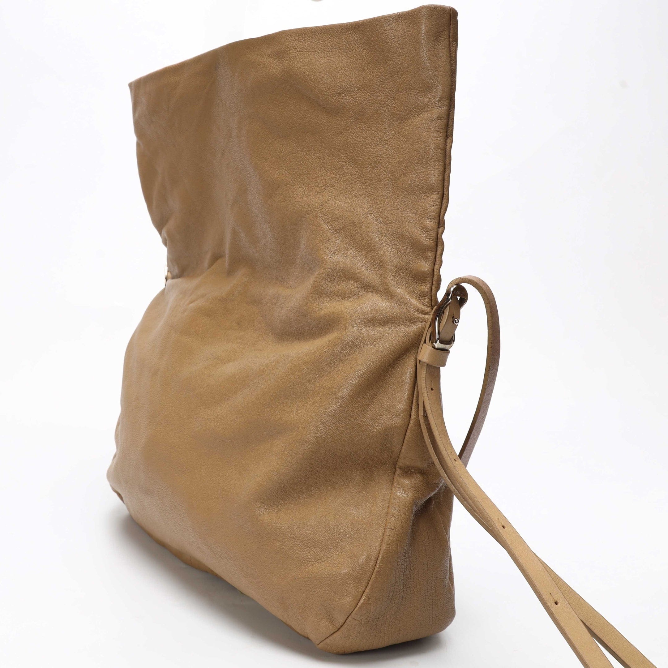 Jimmy Choo Beige Large Biker Saddle Crossbody Bag