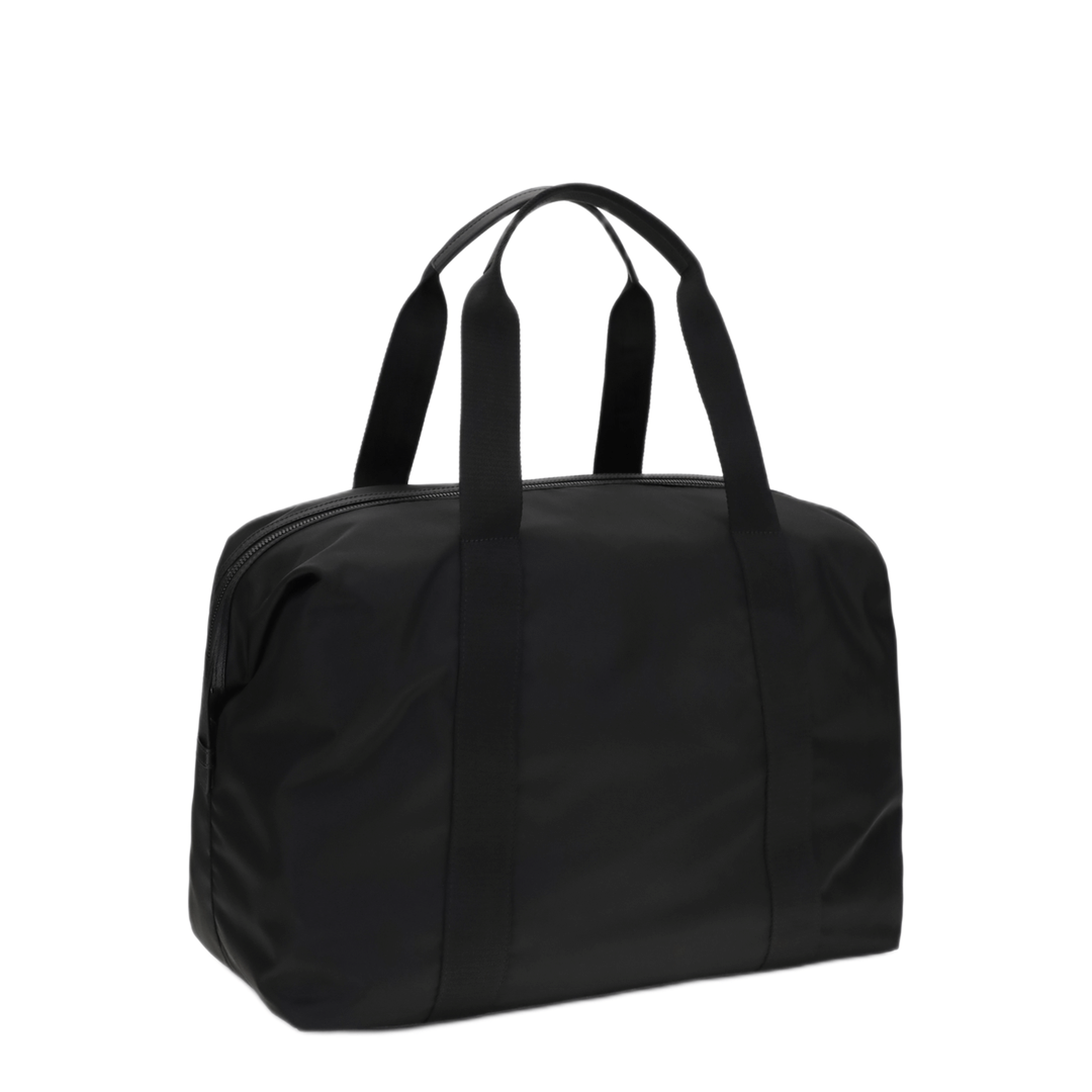Prada Medium Re - Nylon & Saffiano Leather Duffle Bag - Nero