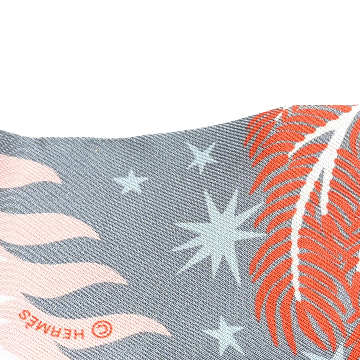 Hermes Silk Le Charme D Orphee Twilly Gris Acier Rose Poudre
