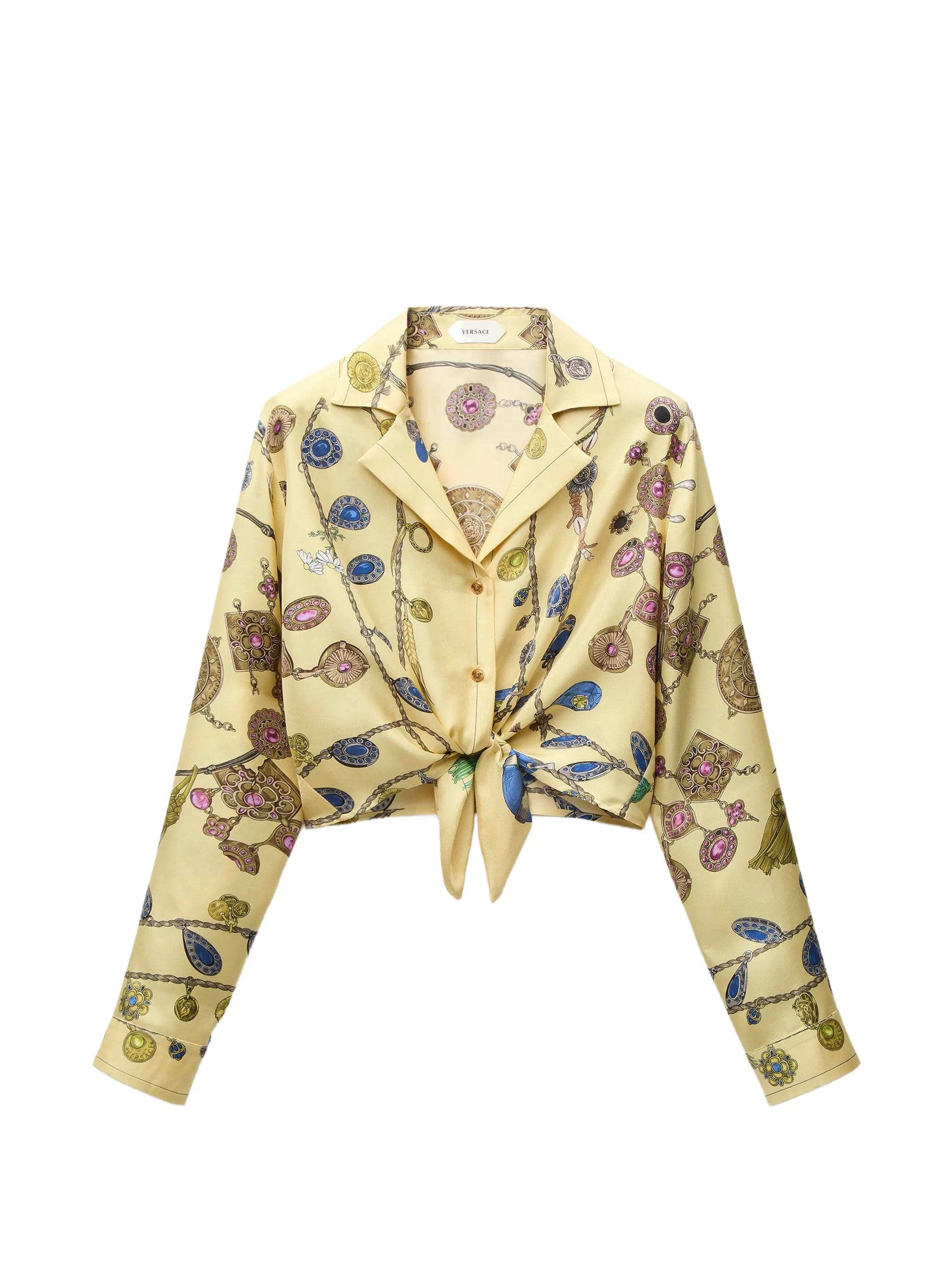 Versace jewellery - print tie - waist shirt