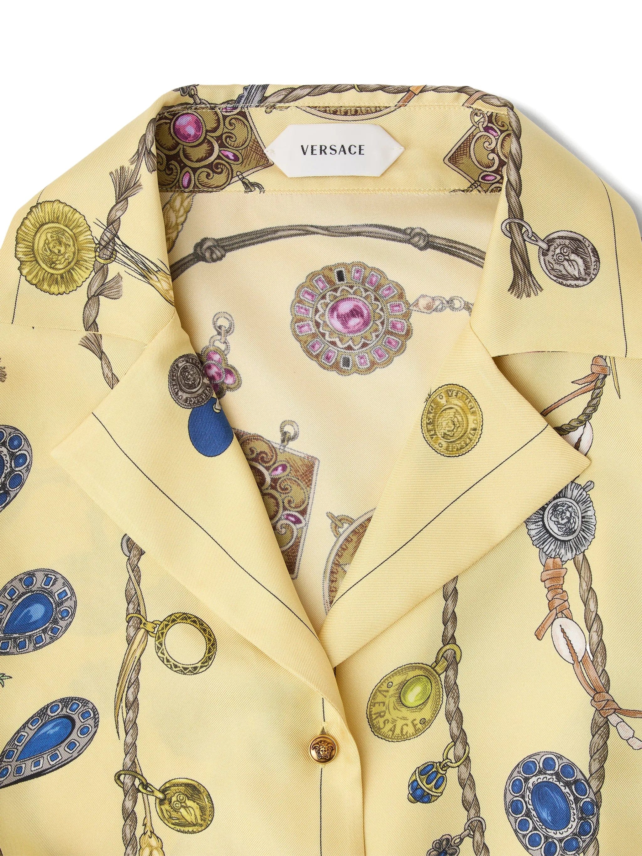 Versace jewellery - print tie - waist shirt