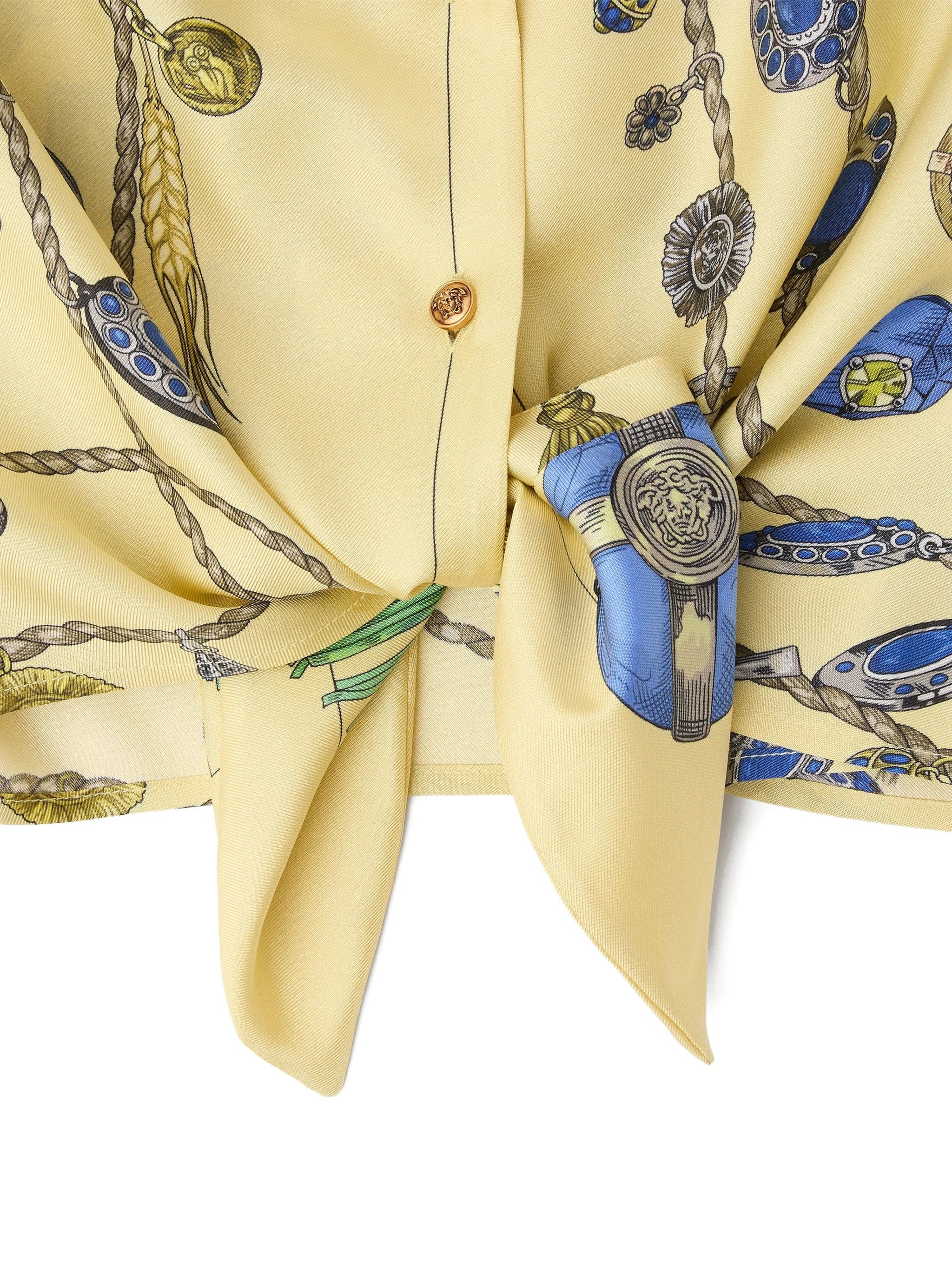 Versace jewellery - print tie - waist shirt