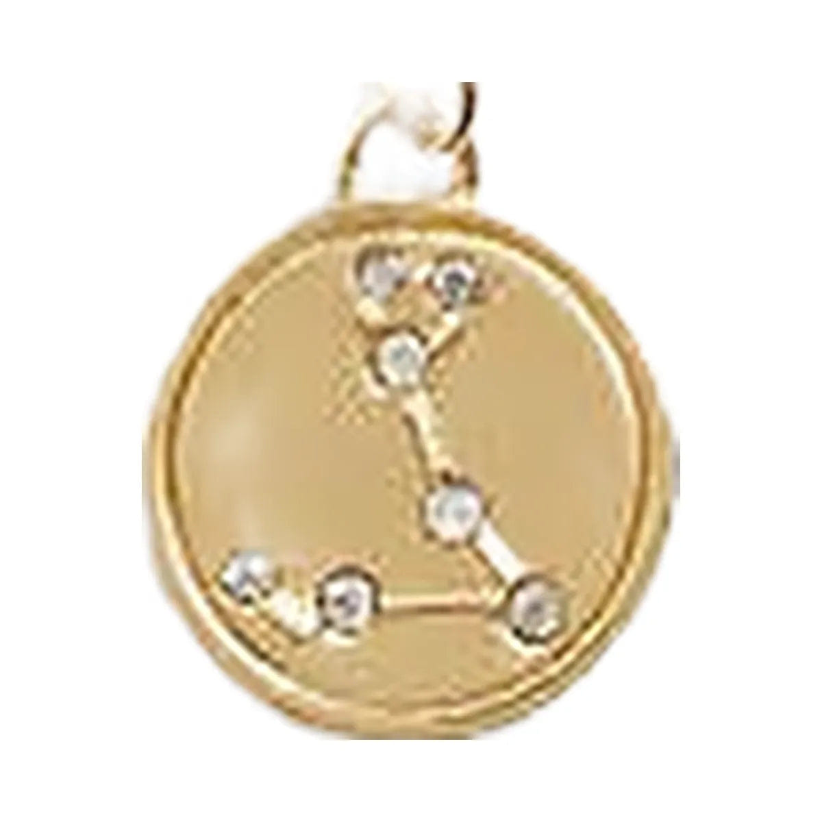 Coach Pisces Coin Pendant Necklace Gold